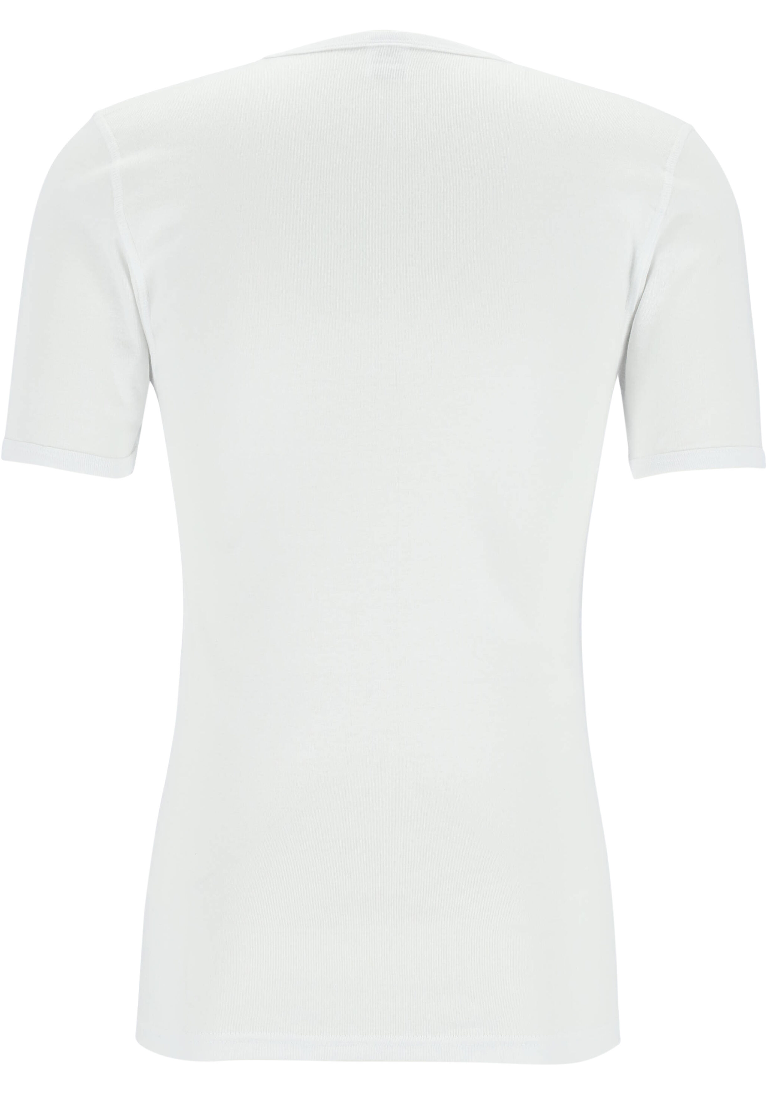 Ceceba heren T-shirt fijnrib regular fit (1-pack), O-hals, wit