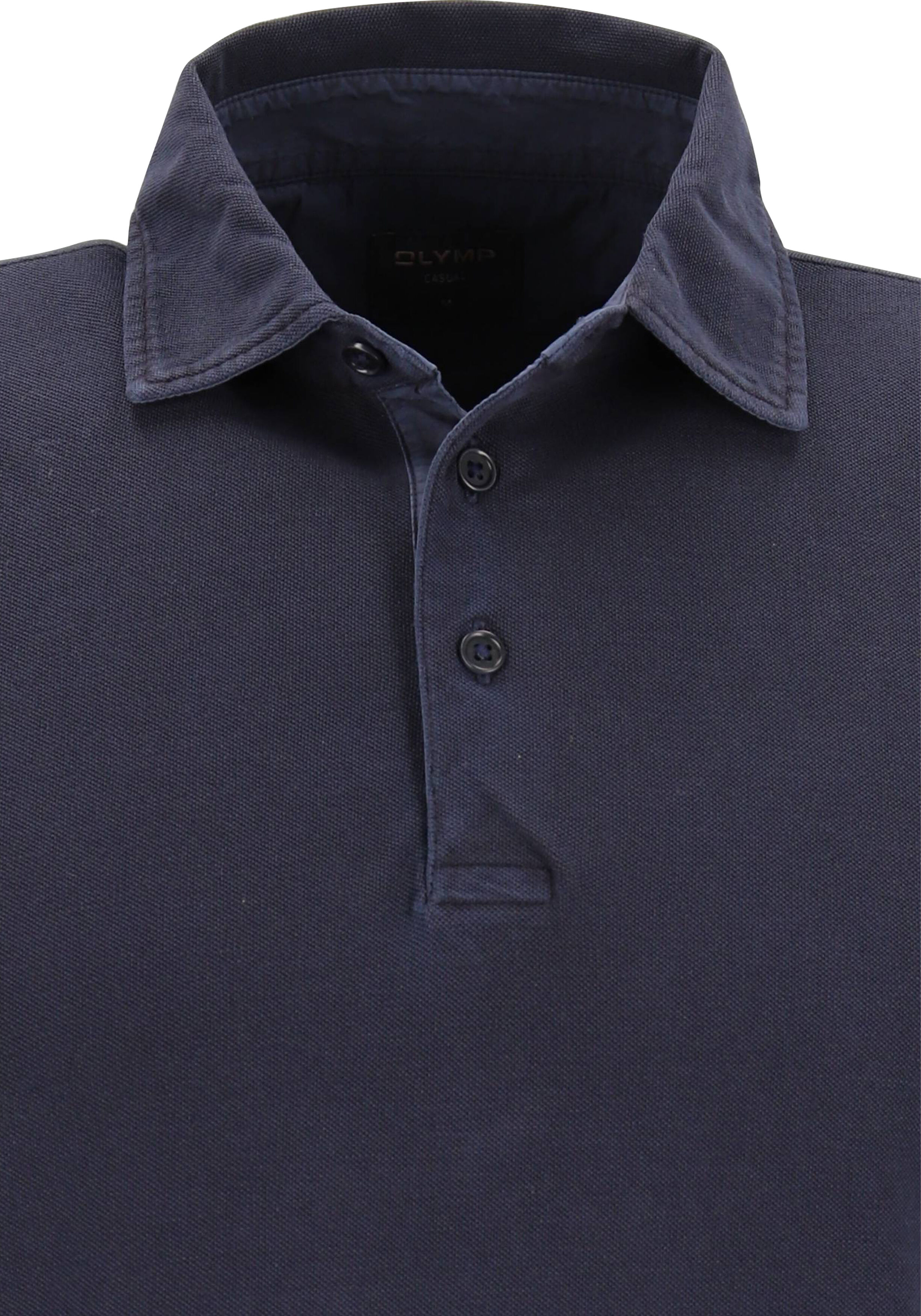 OLYMP Polo Casual, modern fit polo, marine blauw