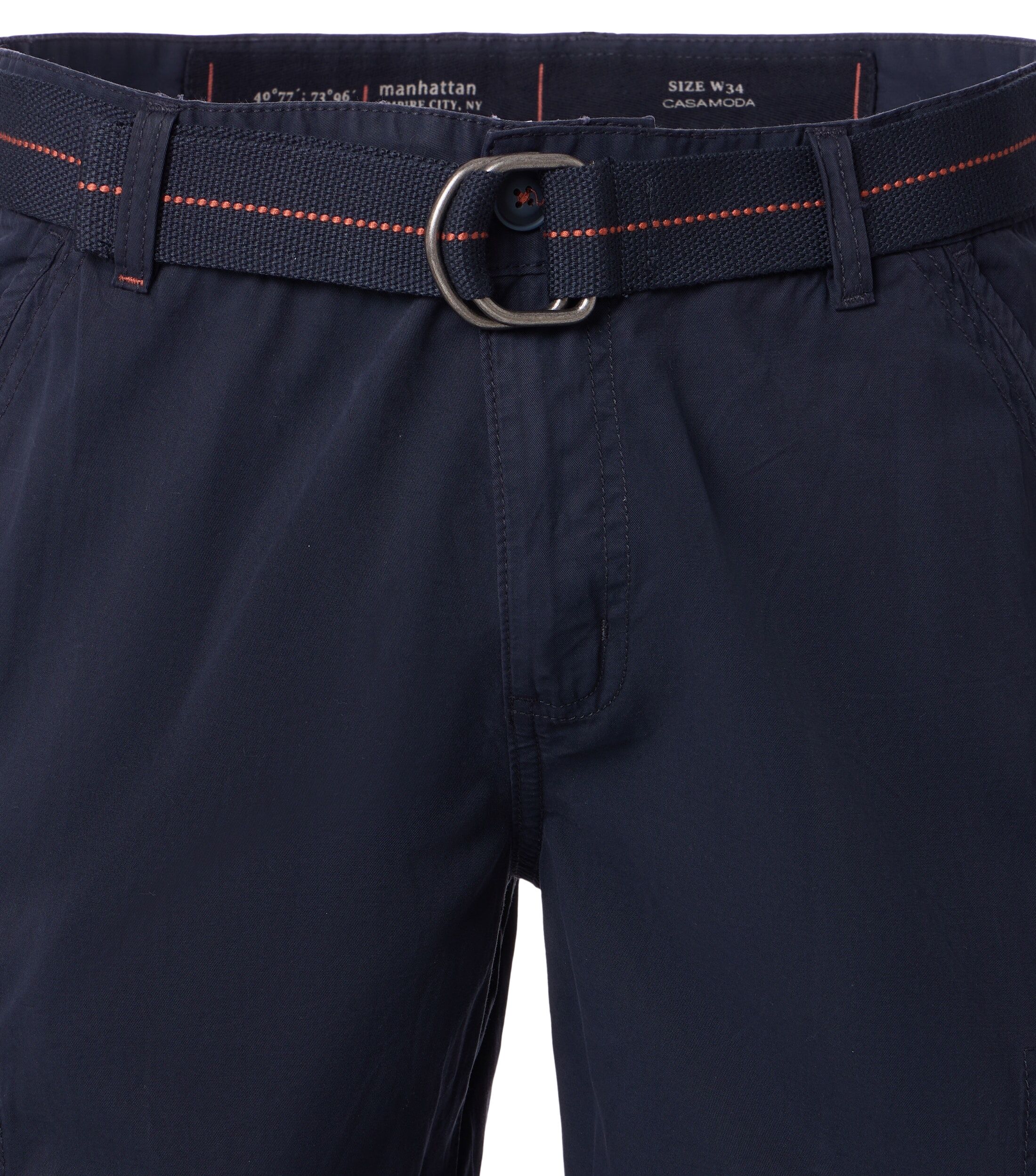 CASA MODA driekwart shorts BEN, heren cargo bermuda over de knie, blauw