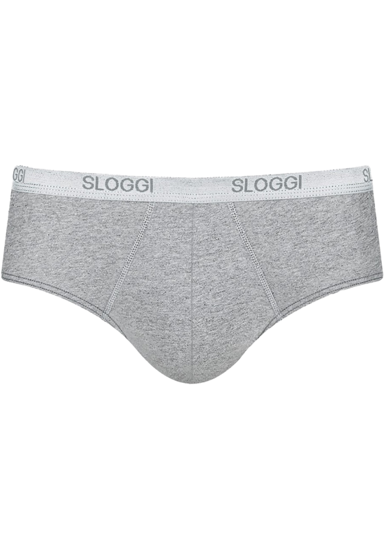Sloggi Men Basic Midi, heren slip met smalle zijkanten (1-pack), grijs Sloggi Men Basic Midi, heren slip met smalle zijkanten (1-pack), grijs