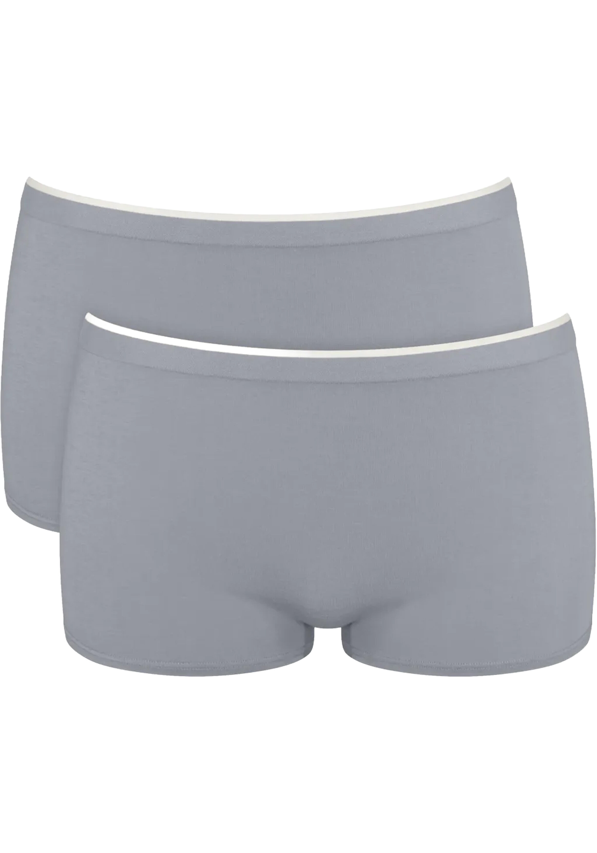 Sloggi Women GO Sense Short (2-pack), dames boxer, grijs