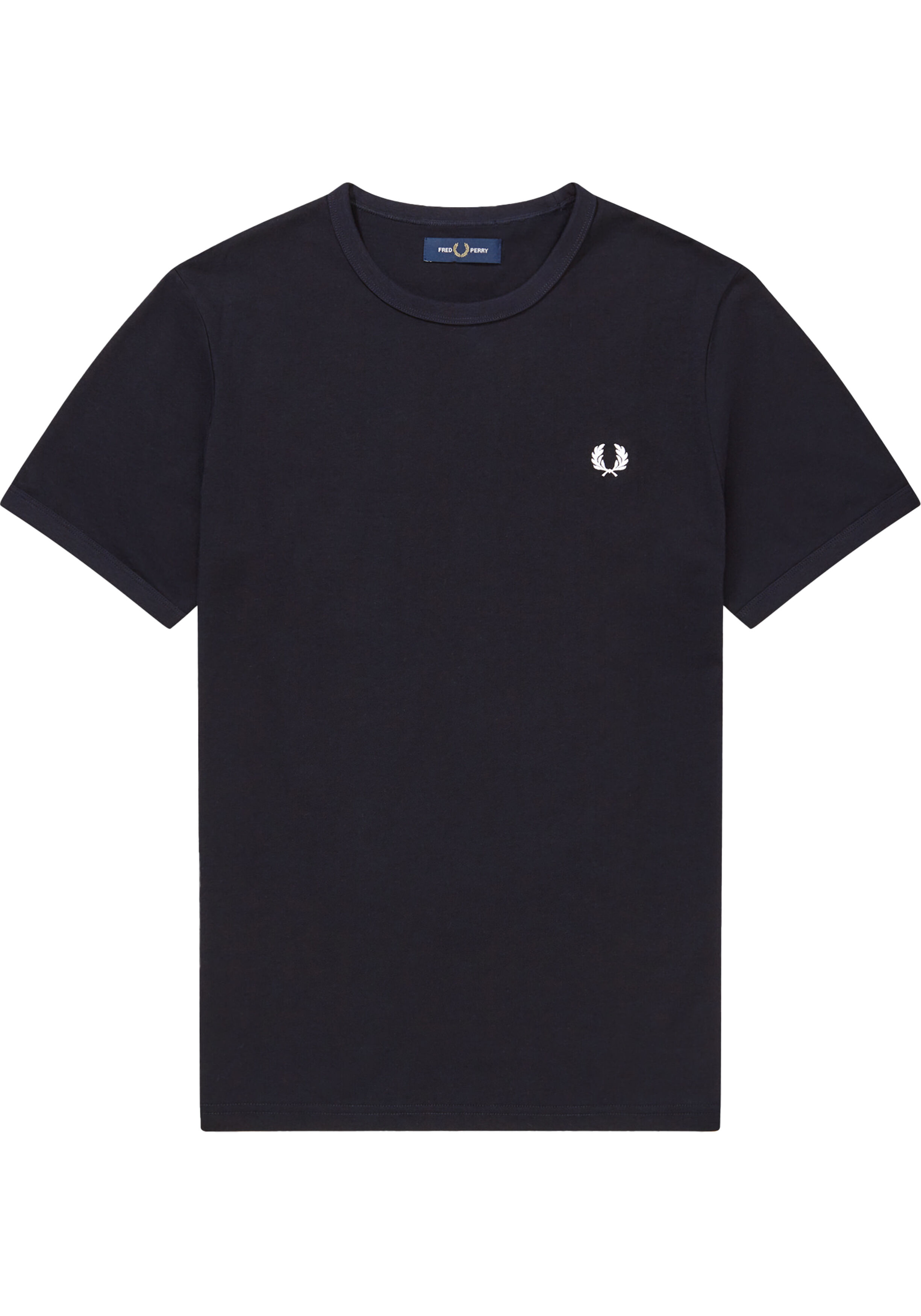 Fred Perry Ringer regular fit T-shirt M3519, korte mouw O-hals, blauw