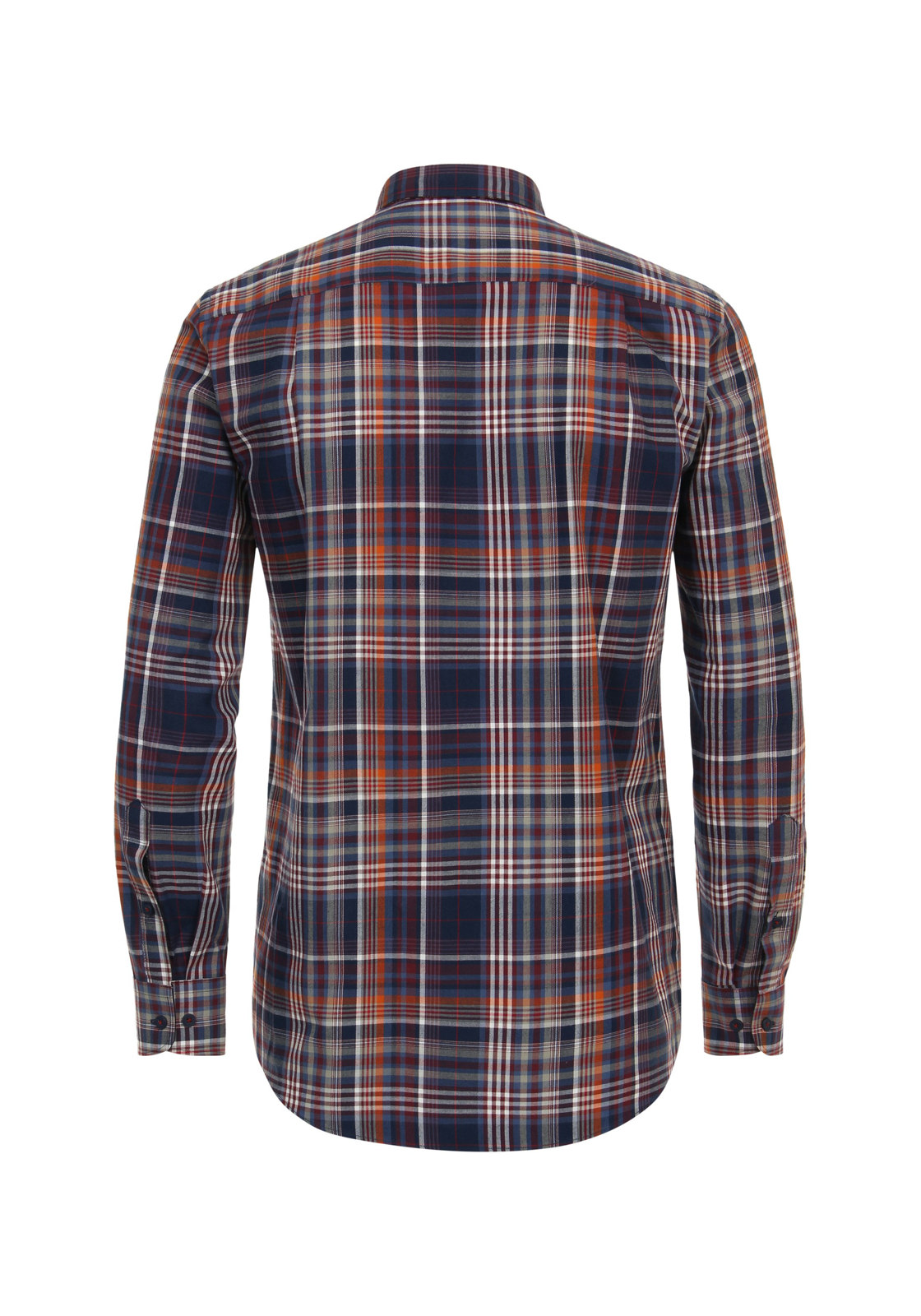 Redmond comfort fit overhemd, twill, rood geruit Redmond comfort fit overhemd, twill, rood geruit