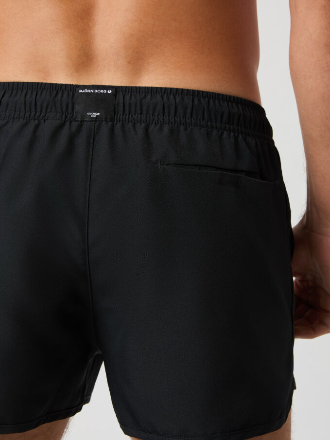 Bjorn Borg Retro Swim Shorts, heren zwembroek, zwart