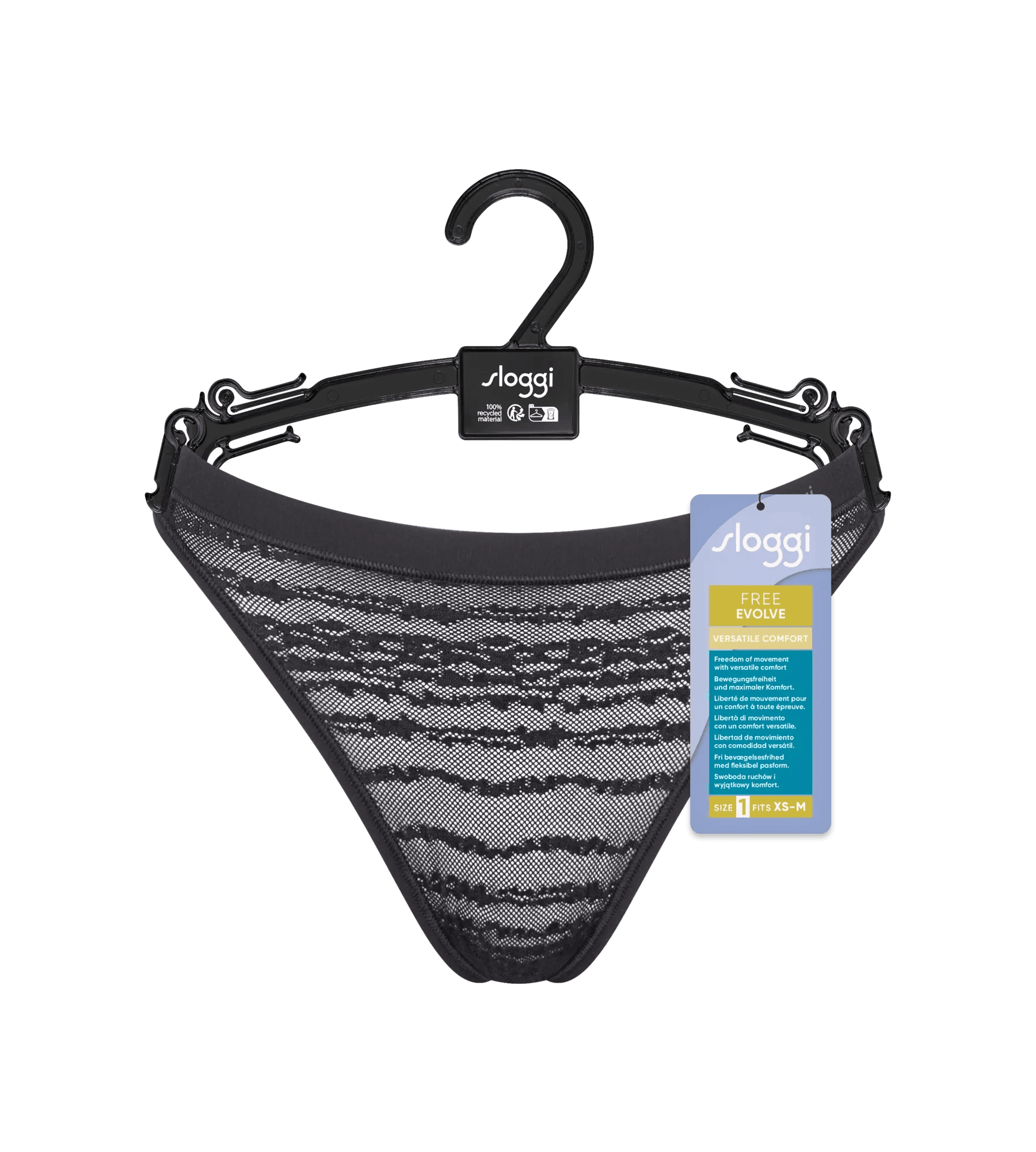 Sloggi Women FREE Evolve String Lace (1-pack), dames string, zwart