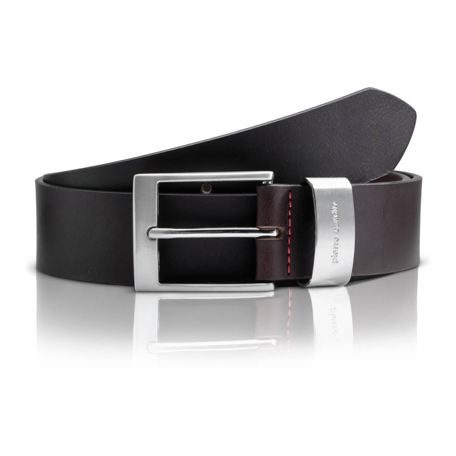 PIERRE CARDIN leren heren riem, bruin