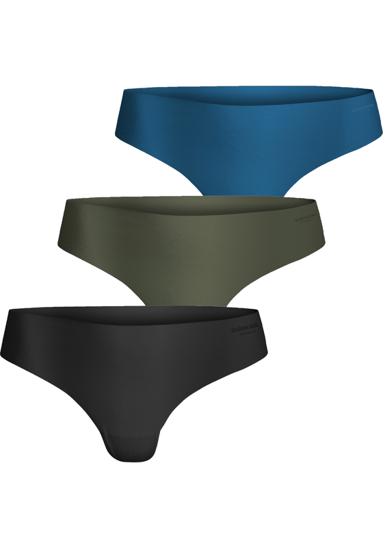 Bjorn Borg dames Performance thong, string (3-pack), multicolor Bjorn Borg dames Performance thong, string (3-pack), multicolor