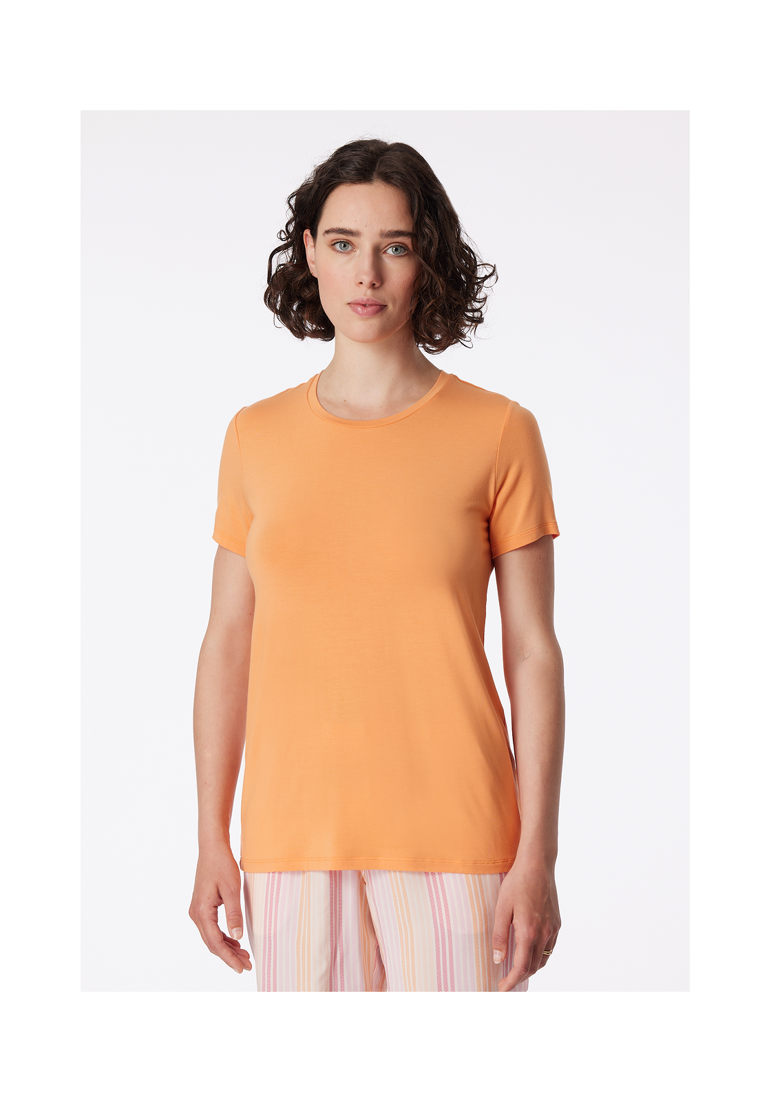 image_3_175475-699_3_1280x1280 SCHIESSER Mix+Relax T-shirt, dames shirt korte mouw modal perzik oranje