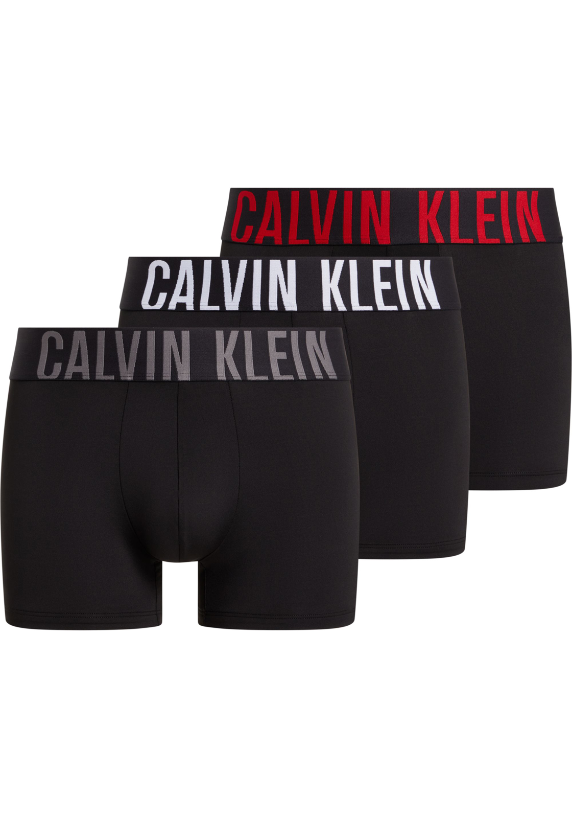 1-8720109439526-calvin_klein-boxers-V24_HR Calvin Klein Trunk (3-pack), heren boxers normale lengte, zwart met gekleurde tailleband