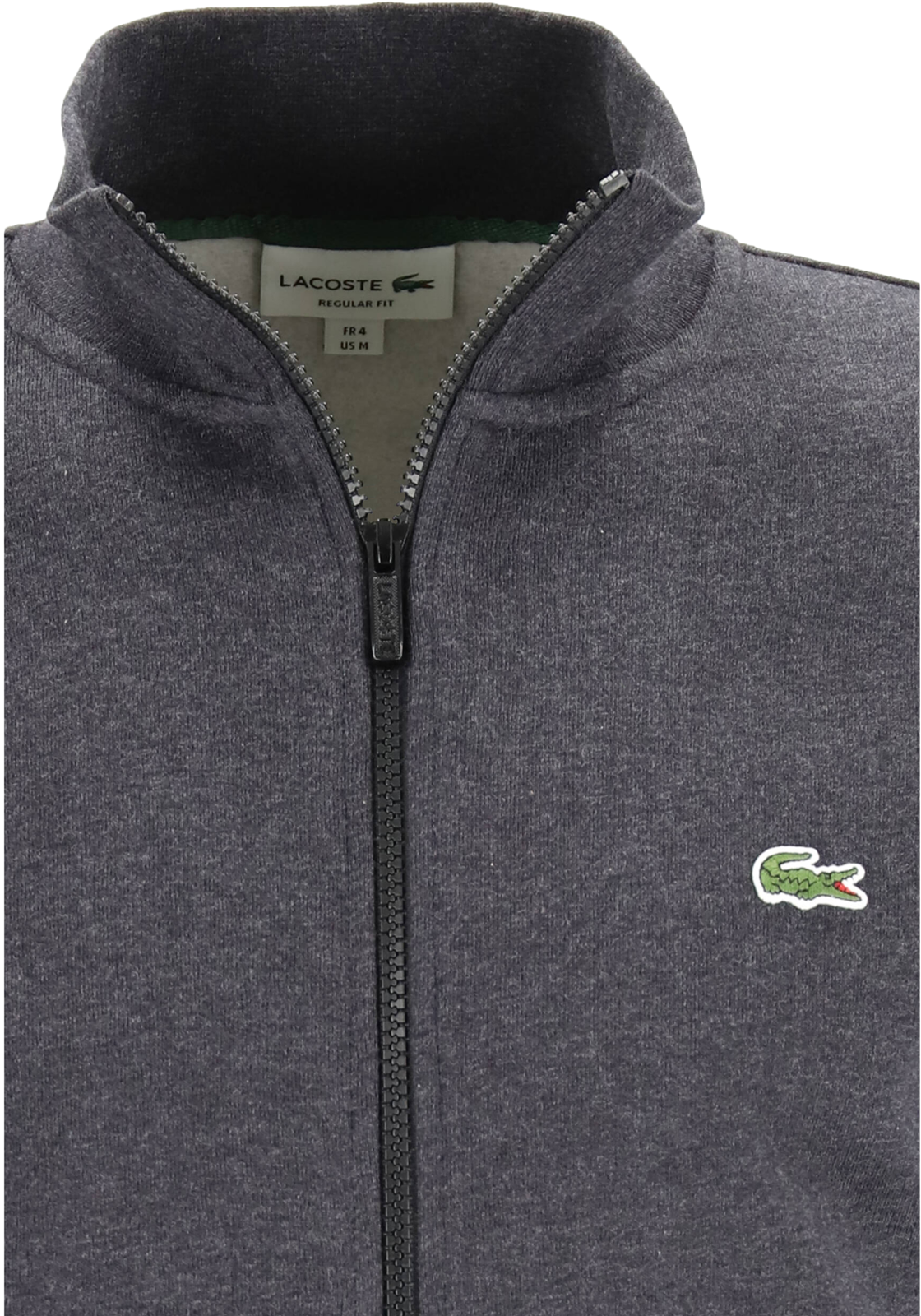 4-3666354910517-lacoste-LACOSTE_SH9622EL6_SV_grijs_detail_HR Lacoste heren sweatvest, met rits, antraciet grijs