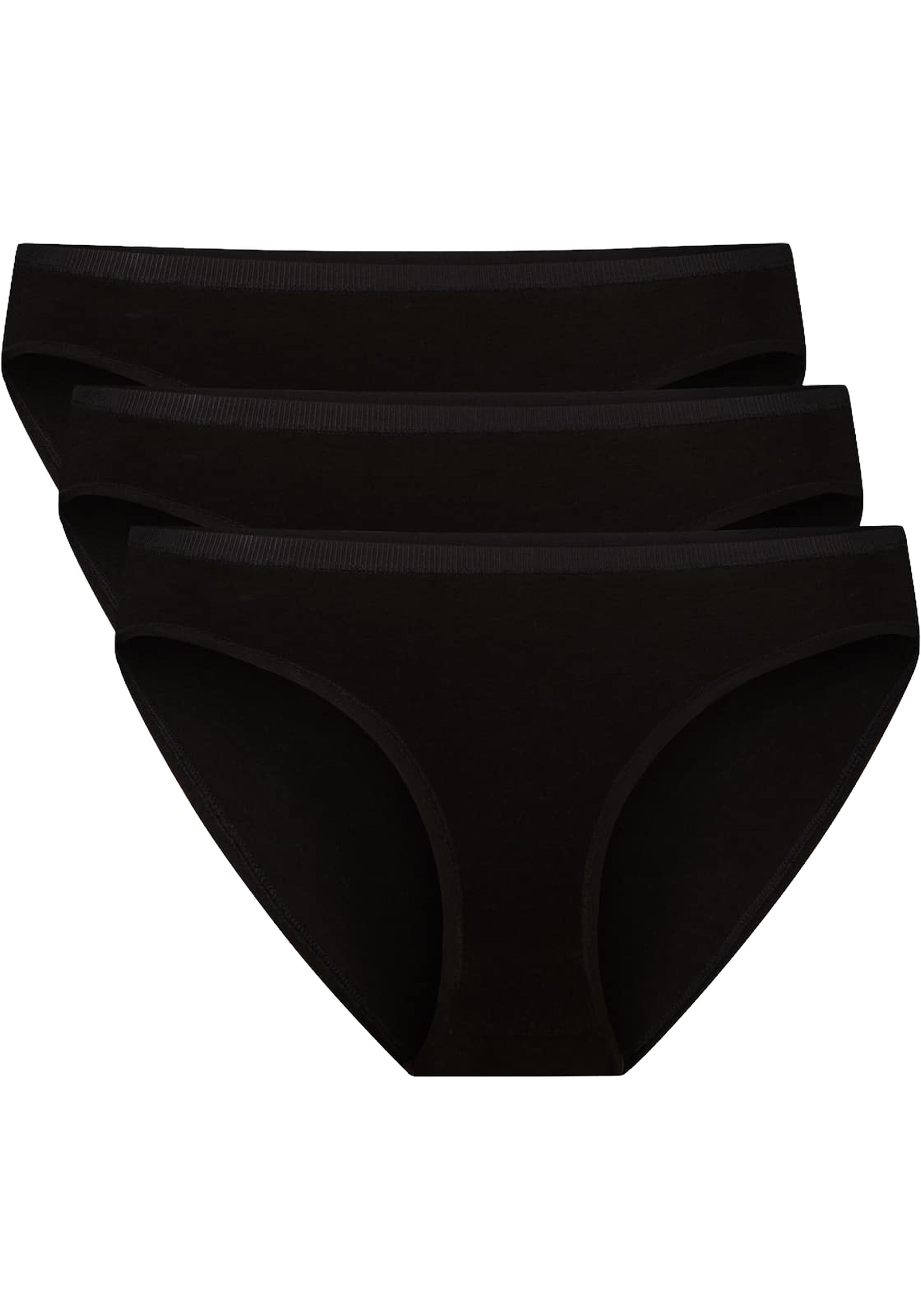 Bamboo Basics Julia tailleslip (3-pack), dames tailleslip, zwart