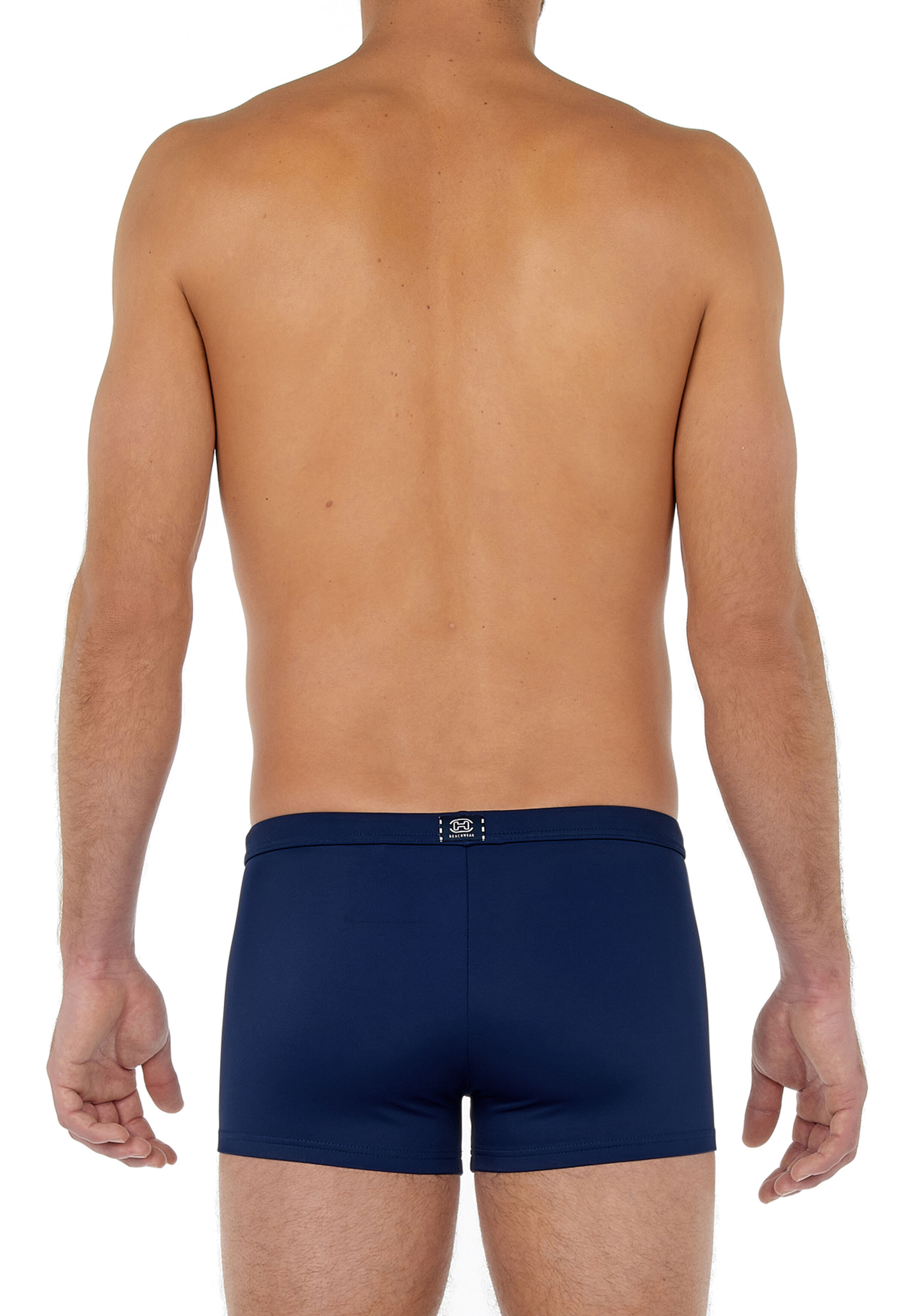 HOM Sea life swim shorts, heren zwembroek, donkerblauw