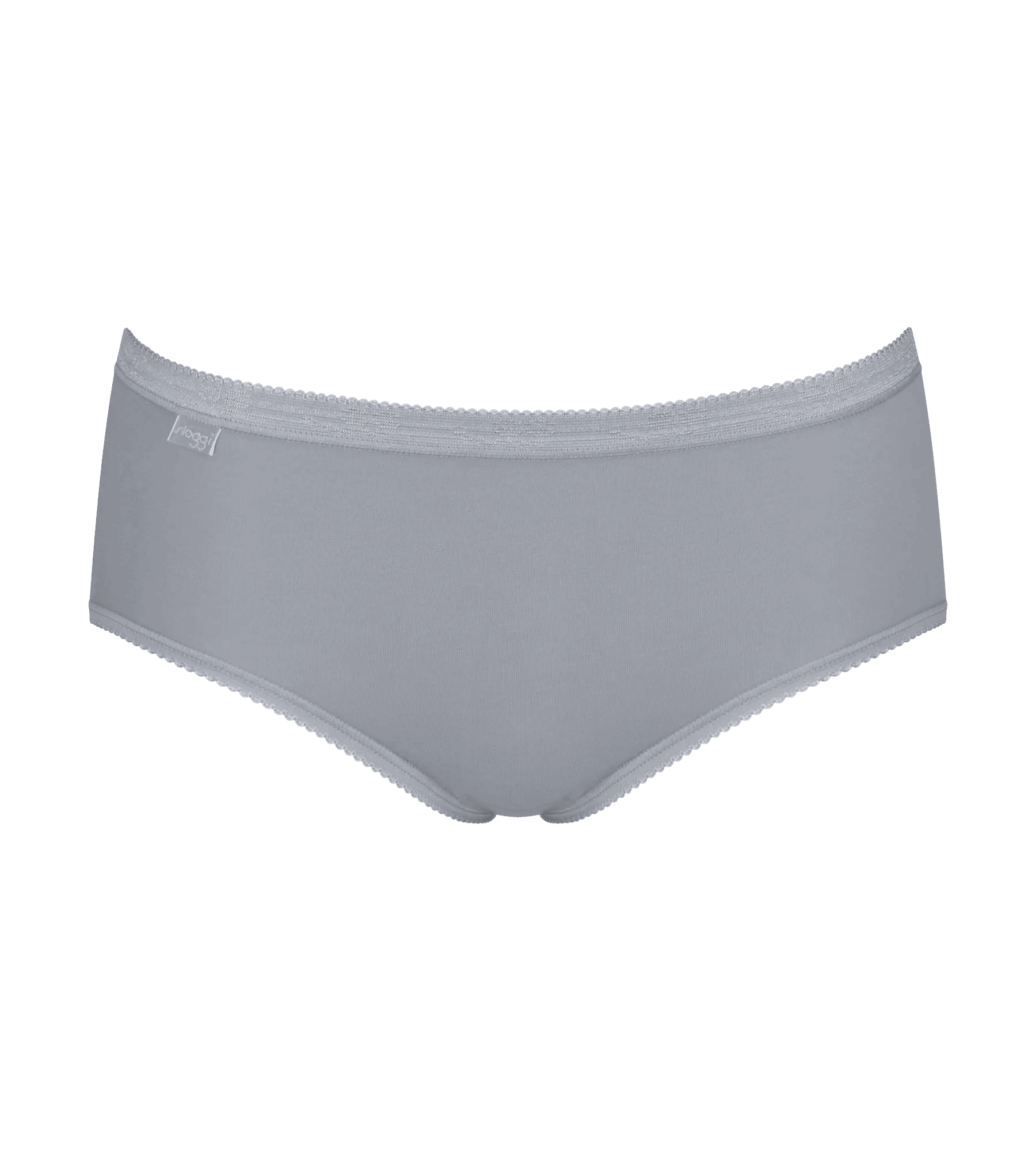 Sloggi Women Basic+ Midi (4-pack), dames slip, wit, lichtblauw, lichtgroen en grijs