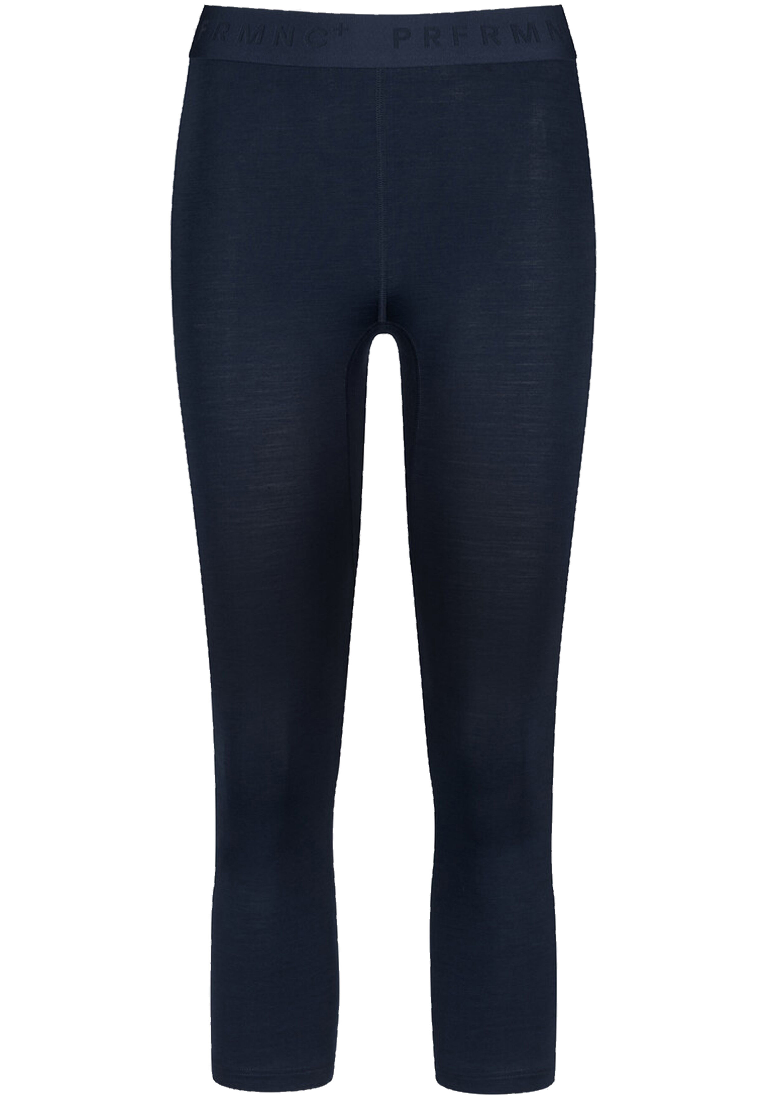 Mey dames leggings 3/4 length Prfrmnc+, thermo korte legging donkerblauw