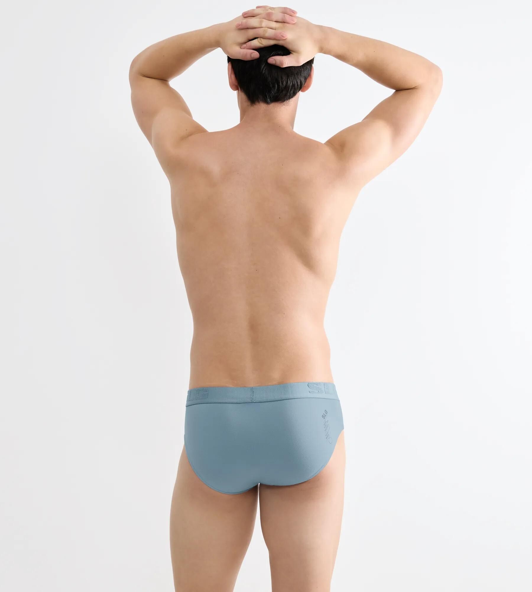 Sloggi Men SLG Base Soft Brief, heren slip (2-pack), licht- en middenblauw
