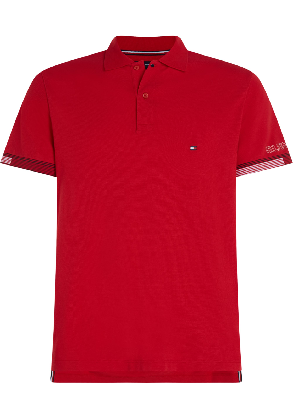 image_2_MW0MW35296XLG_F_C4101wid2000amphei2000ampop_usm1710 Tommy Hilfiger Adaptive Flag Cuff Slim Polo, heren poloshirt, rood
