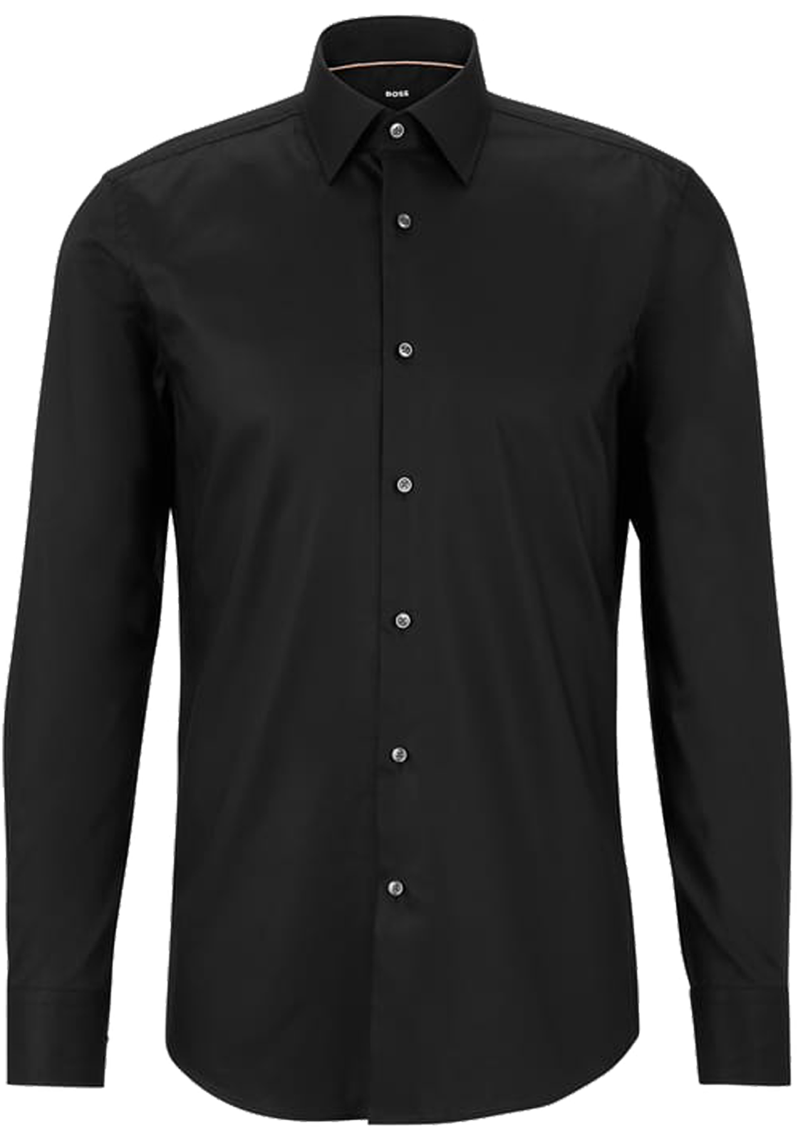 BOSS Hank slim fit overhemd, popeline, zwart BOSS Hank slim fit overhemd, popeline, zwart