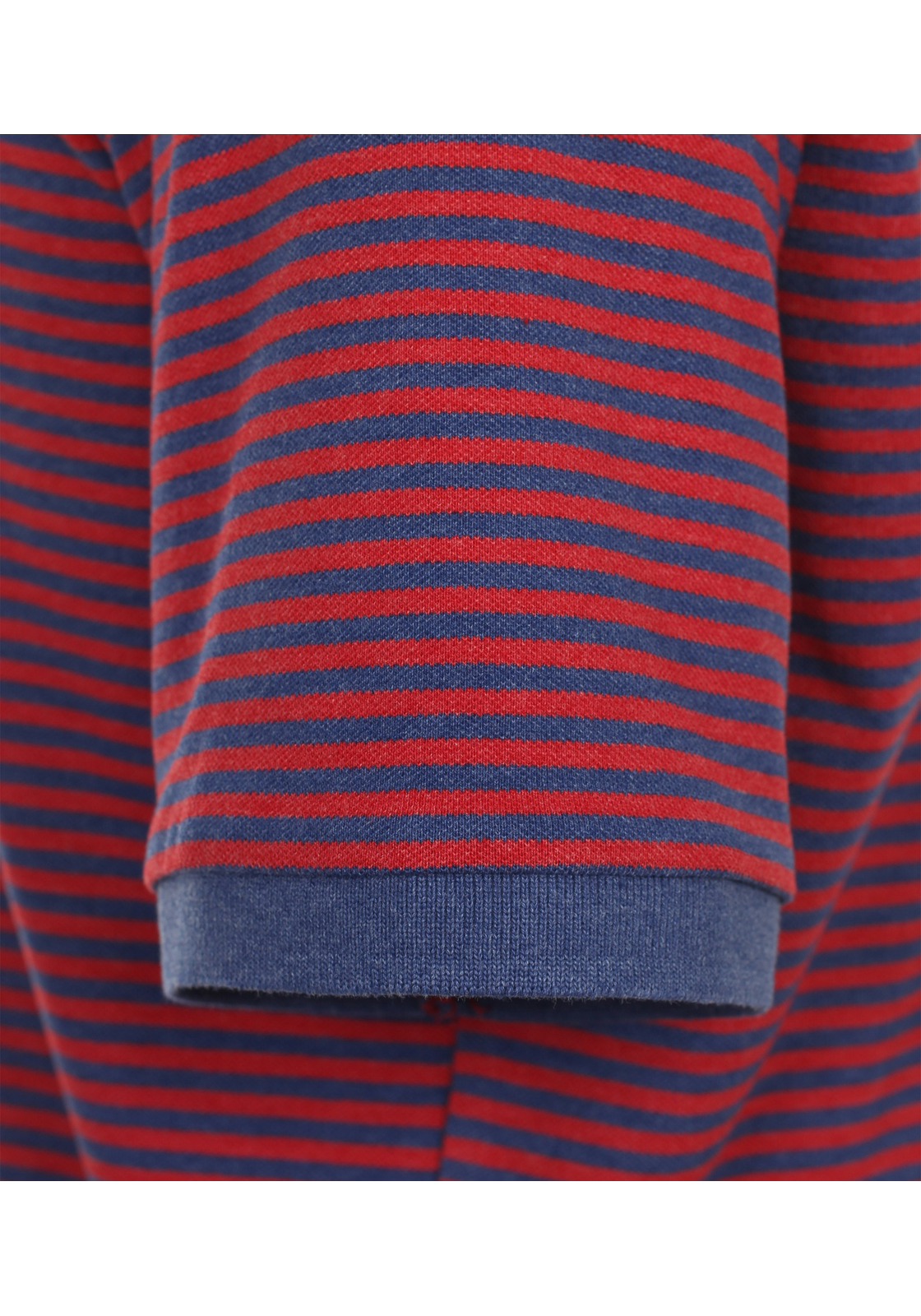 Redmond regular fit heren polo, pique, rood gestreept - 241420900-50 Redmond regular fit heren polo, pique, rood gestreept - 241420900-50