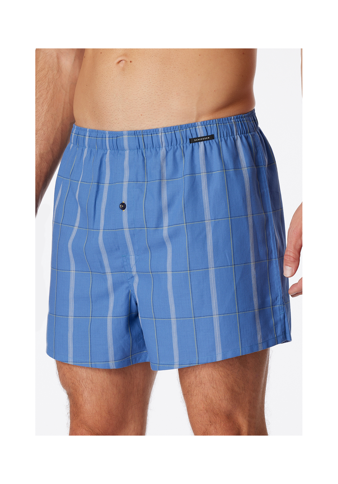 image_3_180202-918_3_1280x1280 SCHIESSER Boxershorts Multipacks boxer (2-pack), heren boxershorts geweven uni geruit multicolor