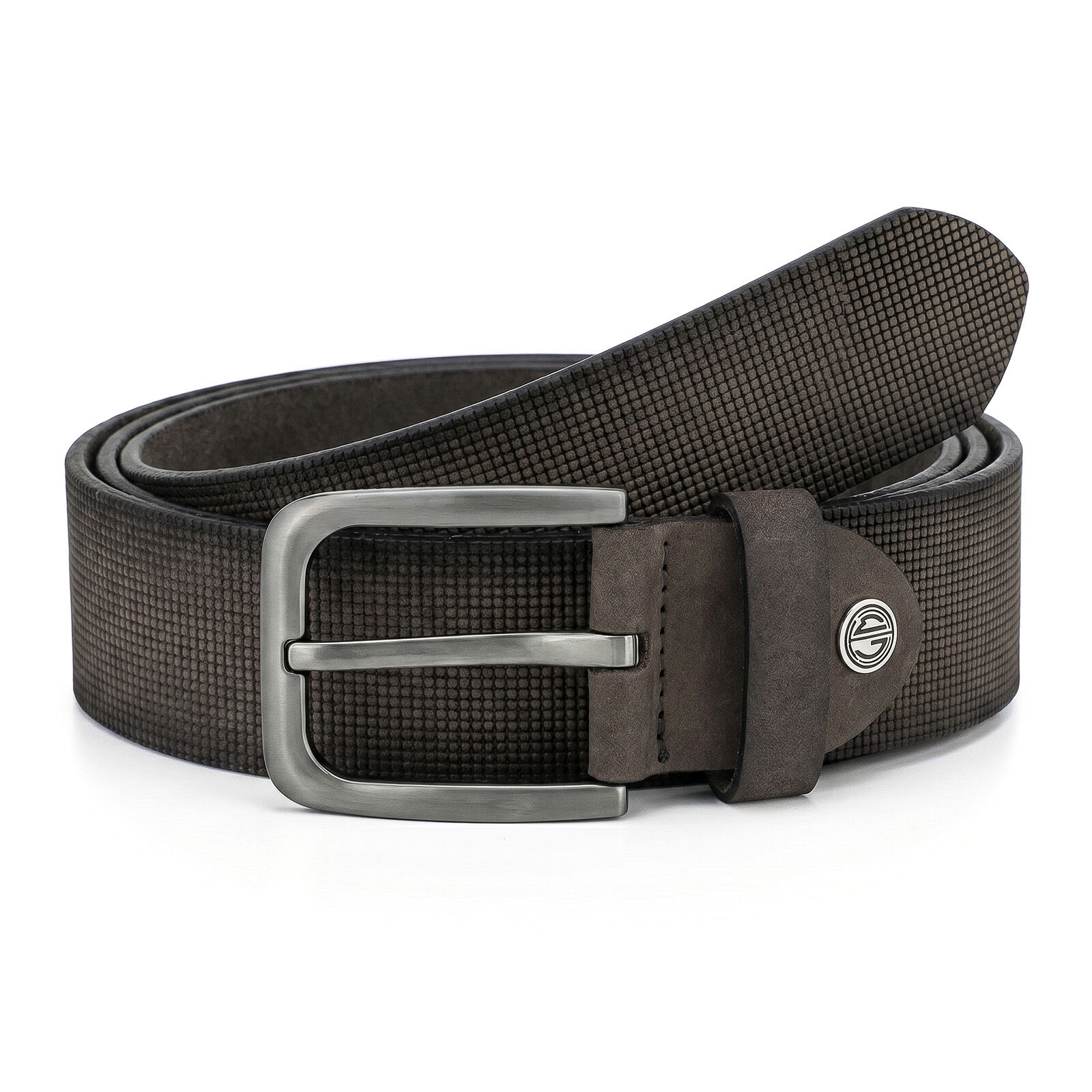 LINDENMANN leren heren riem, bruin