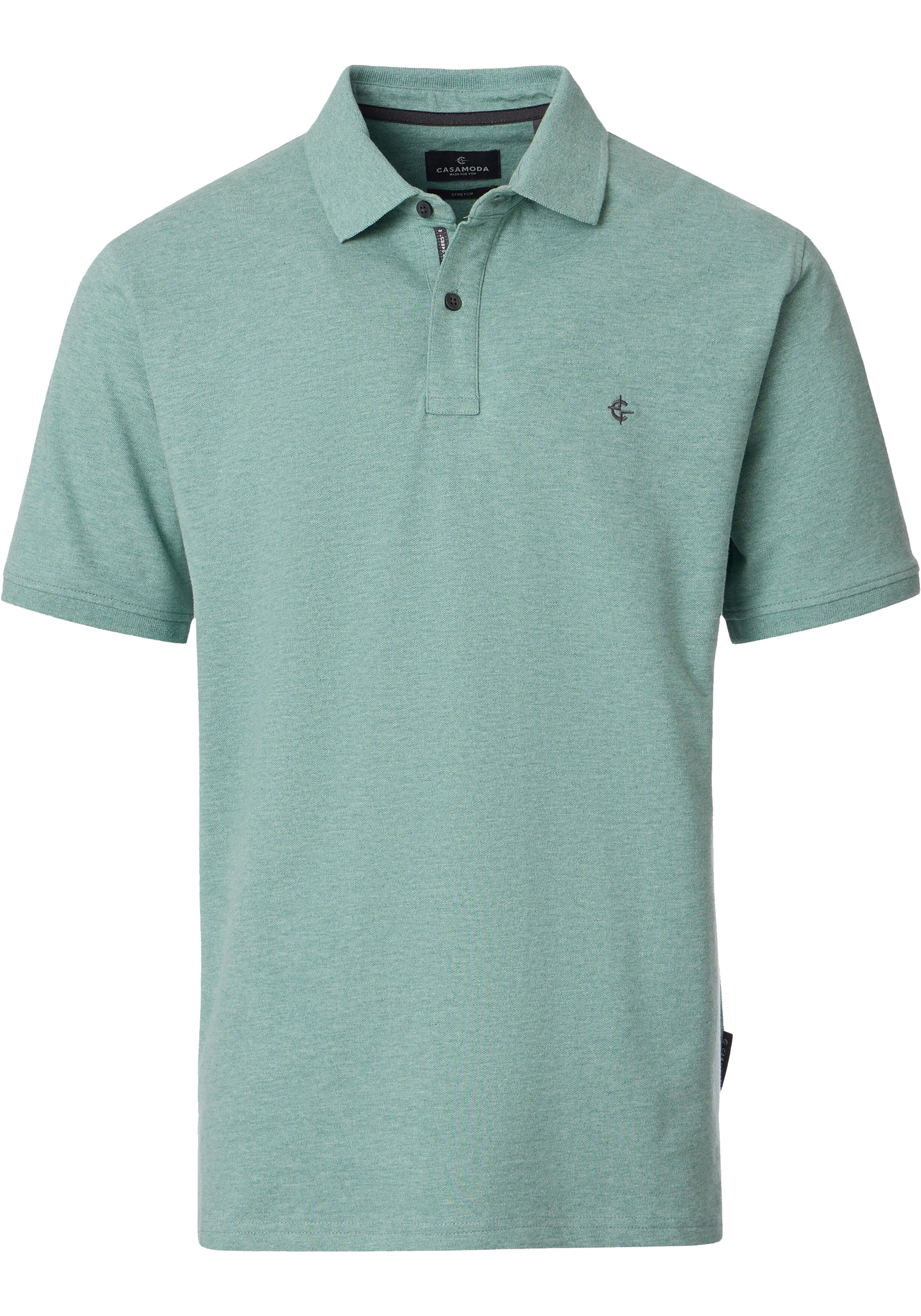 CASA MODA comfort fit heren polo, groen
