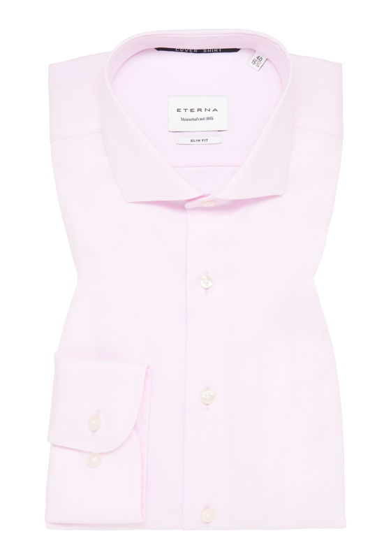 ETERNA slim fit overhemd, twill, roze ETERNA slim fit overhemd, twill, roze