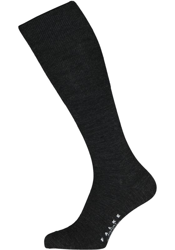 FALKE Airport kniekousen, grijs (anthracite melange) FALKE Airport kniekousen, grijs (anthracite melange)