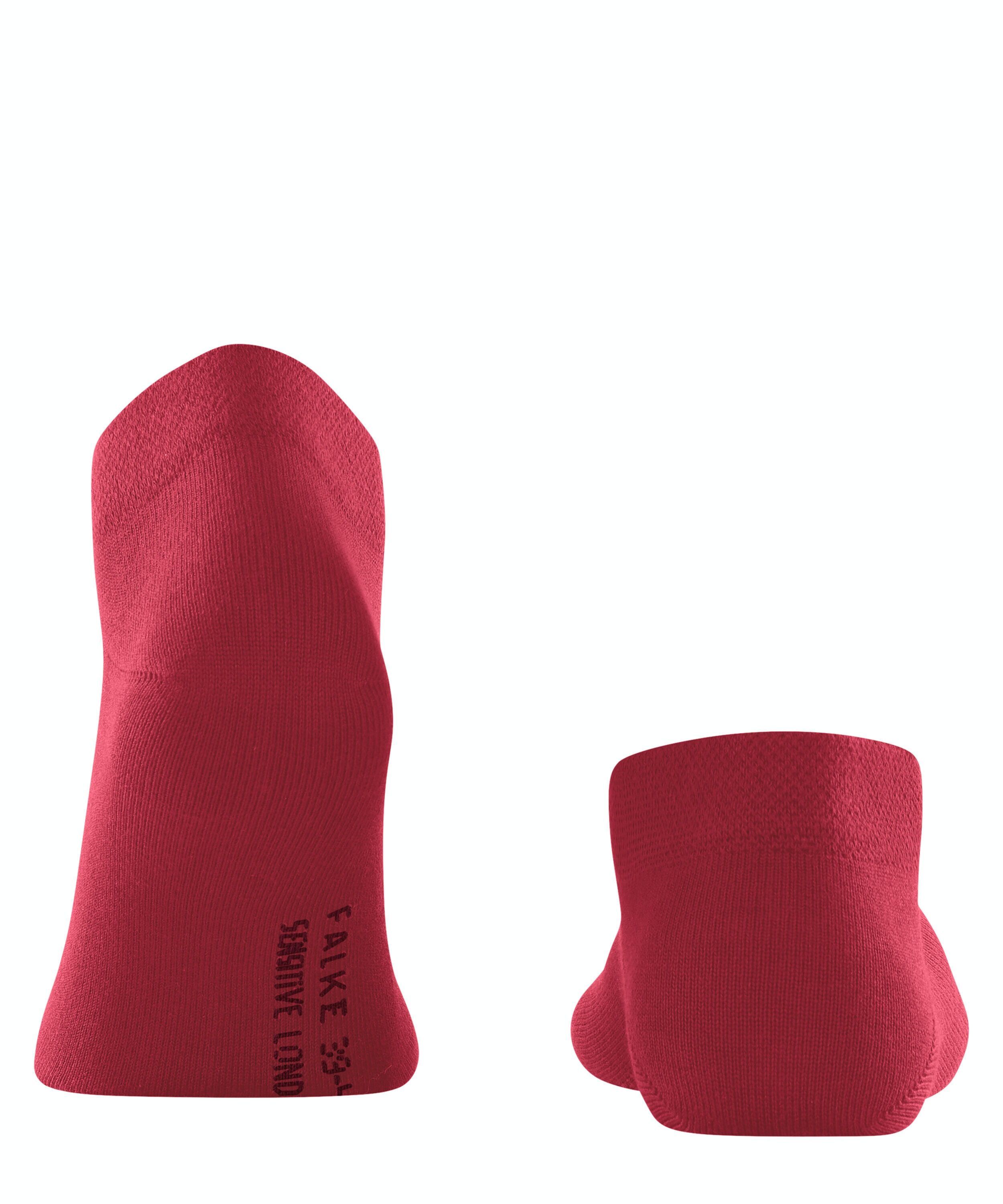 FALKE Sensitive London heren sneakersokken, rood (scarlet)