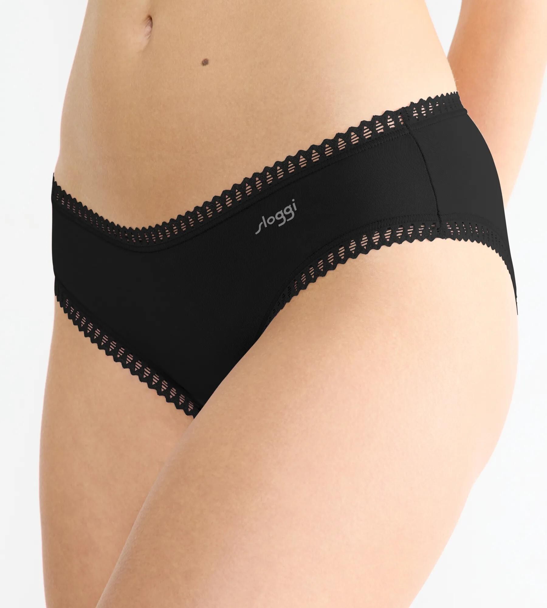 Sloggi Women GO Crush Hipster (3-pack), dames slip, zwart