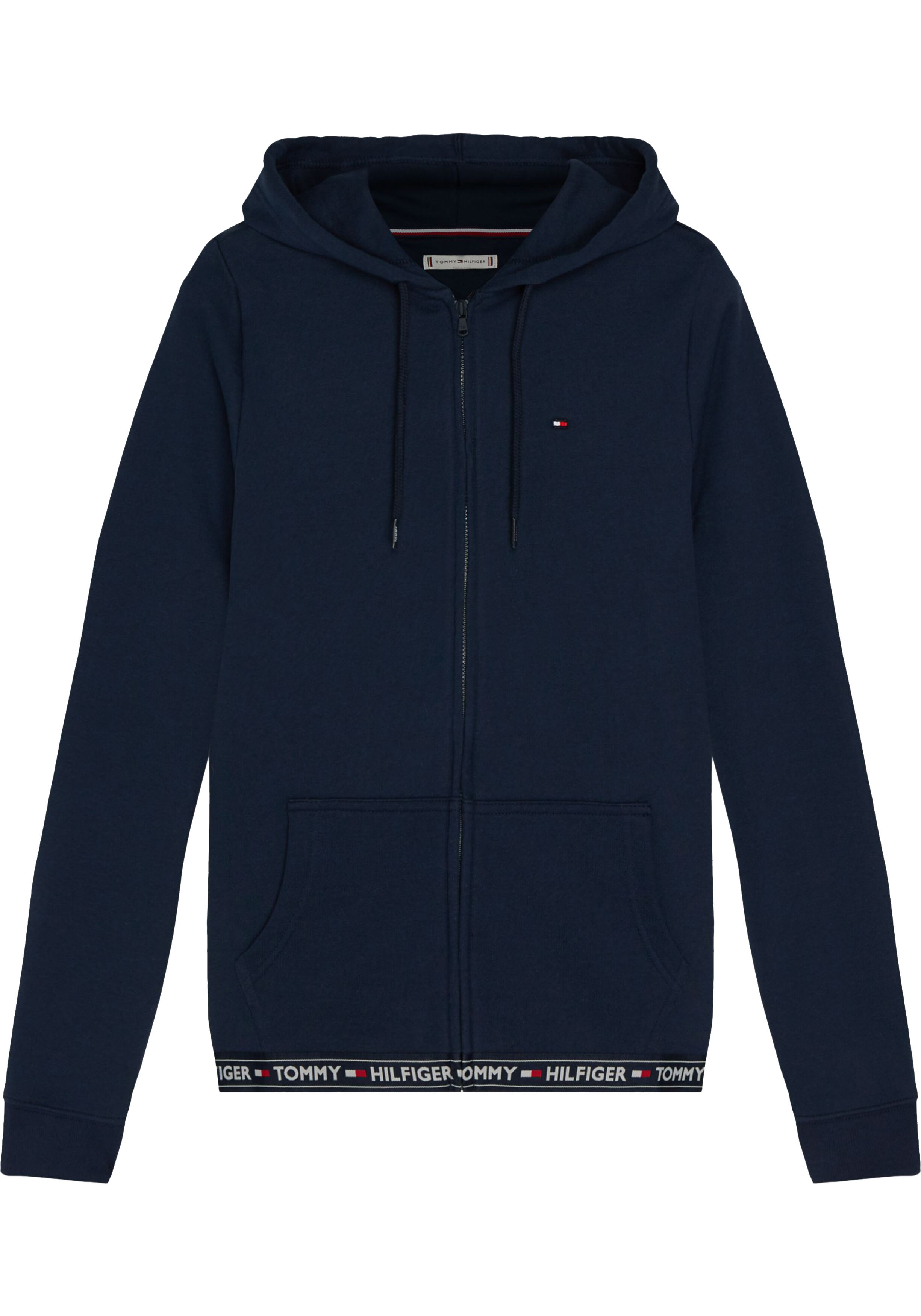 Tommy Hilfiger dames Authentic hoodie, sweatvest met capuchon, middeldik, donkerblauw