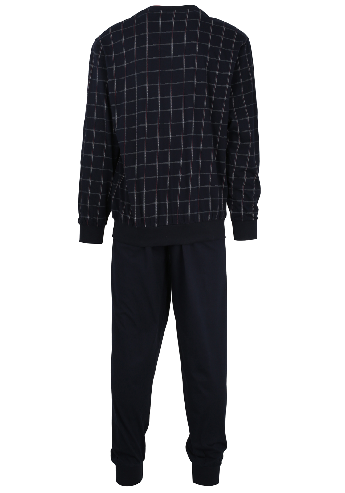 7-4046005674019-gotzburg-pyjama_HR Gotzburg heren pyjama, blauw met rood en wit geruit