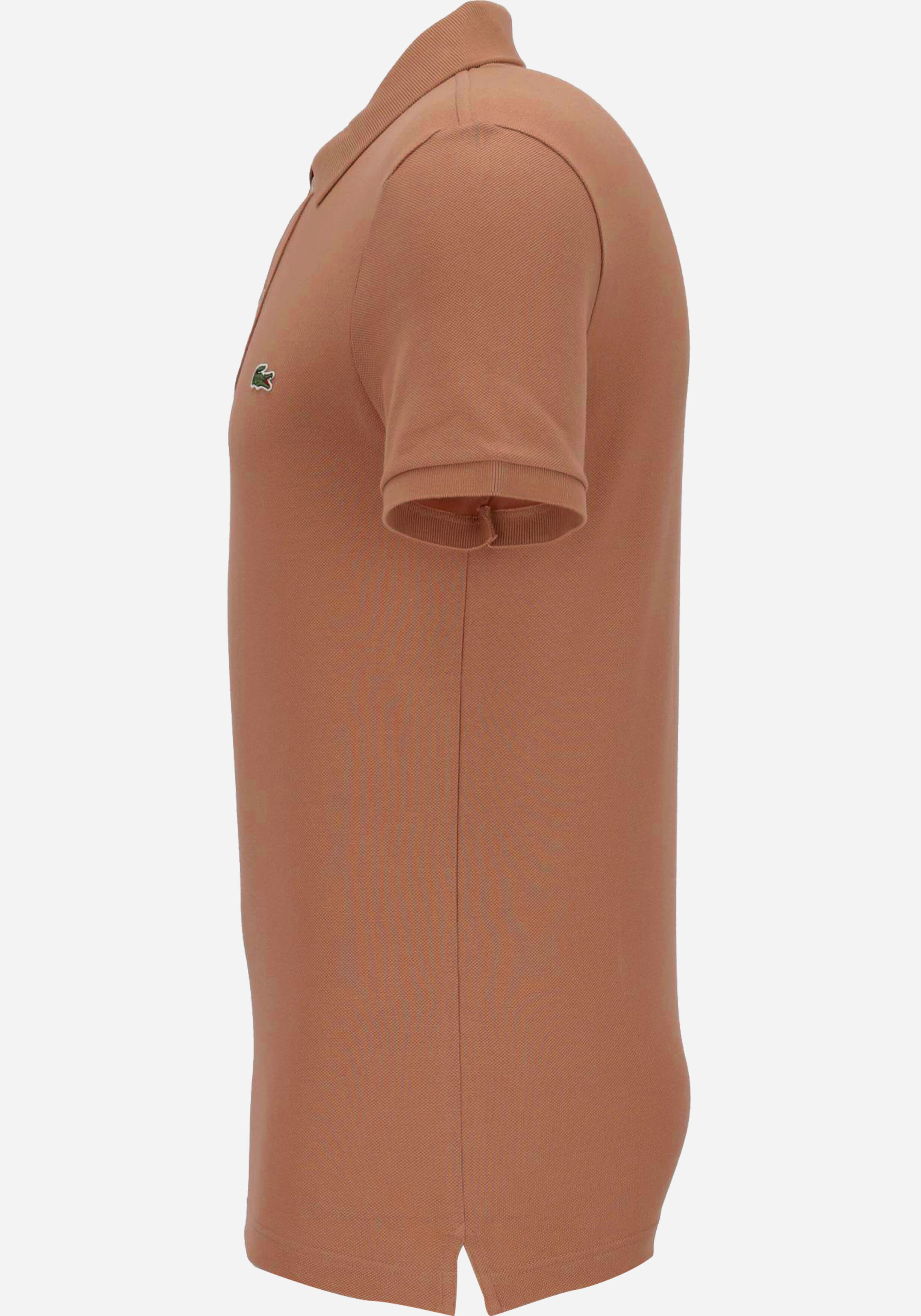 Lacoste Slim Fit polo, pecannoot bruin