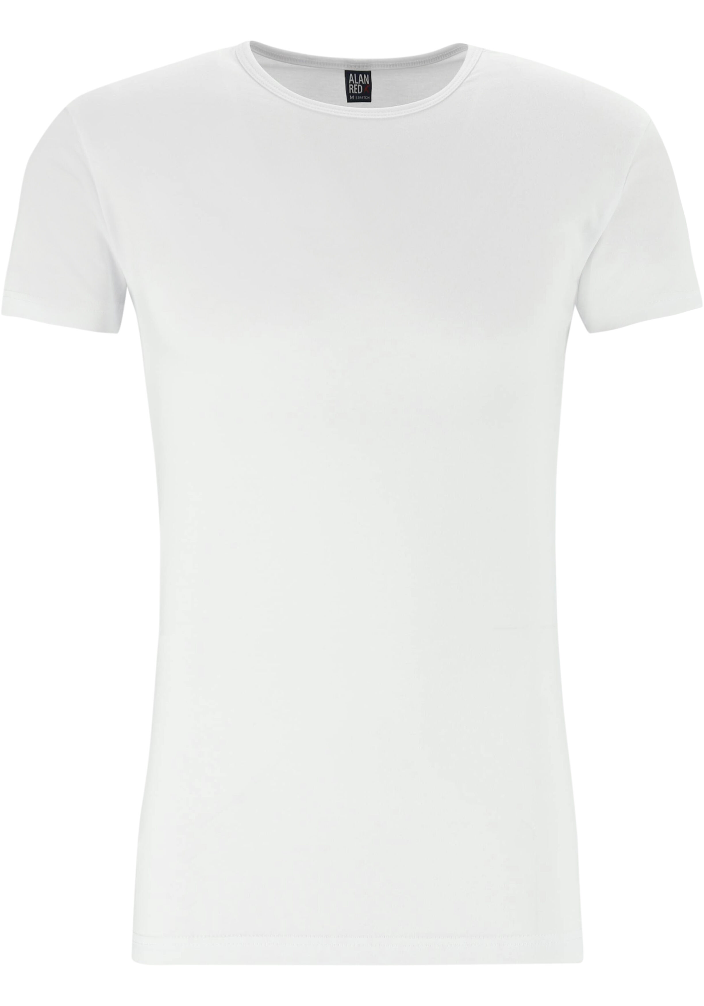 ALAN RED T-shirts Ottawa (2-pack), O-hals stretch, wit