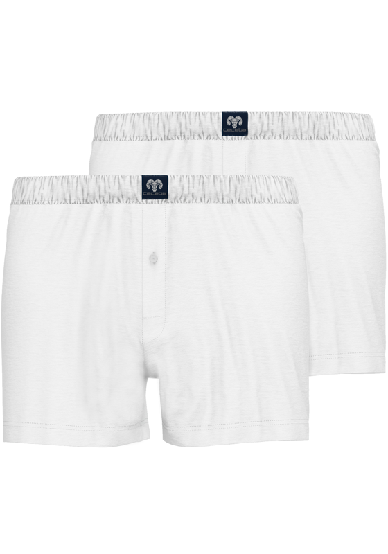 Ceceba heren boxershorts wijd (2-pack), wit Ceceba heren boxershorts wijd (2-pack), wit