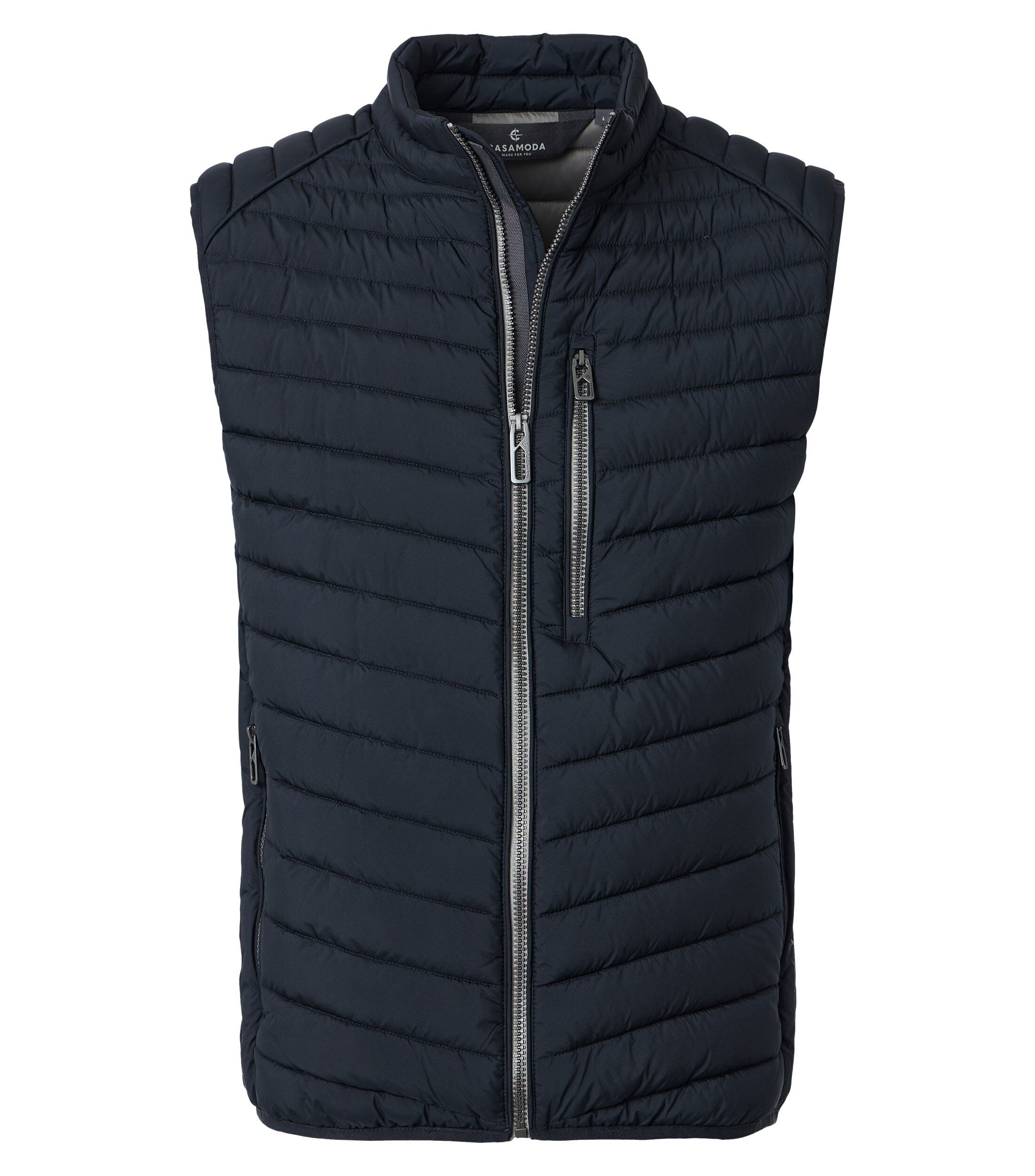 CASA MODA comfort fit bodywarmer, blauw, donkerblauw, wit