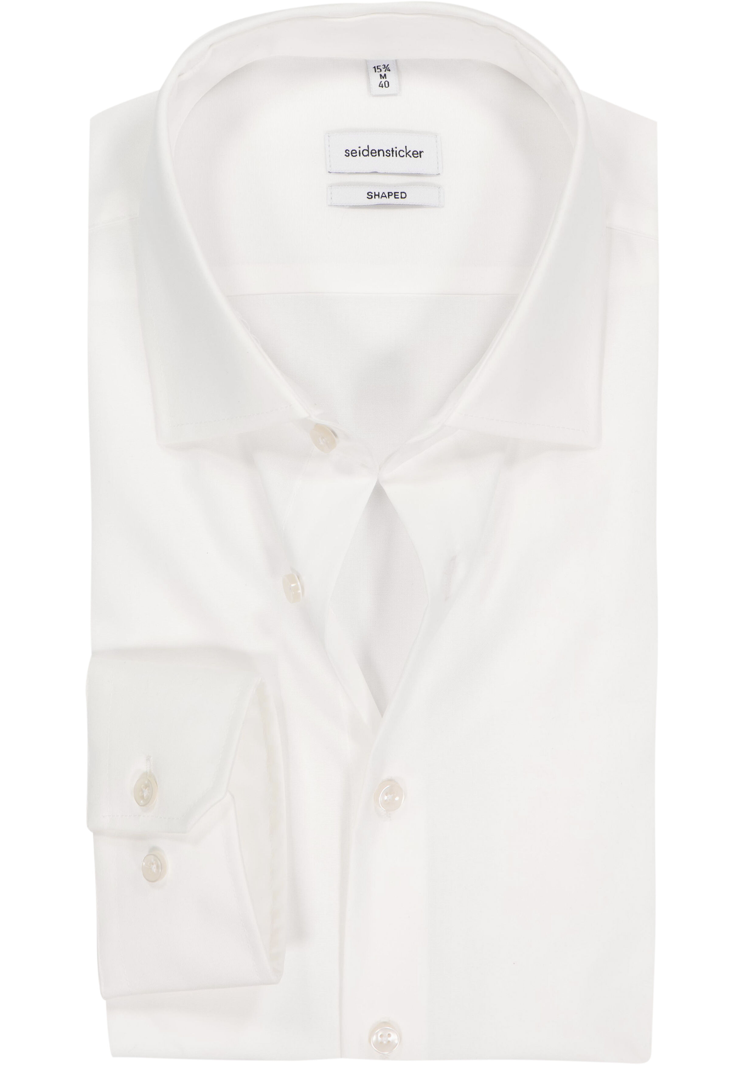 Seidensticker shaped fit overhemd, beige