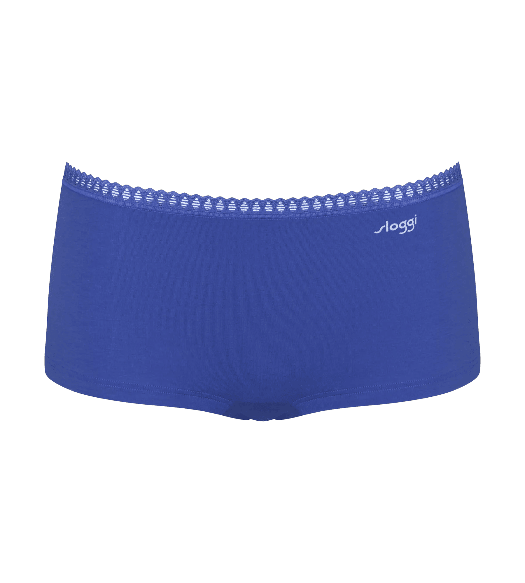 Sloggi Women GO Crush Short (3-pack), dames boxer, lichtblauw, kobaltblauw en blauw, wit en geel gestreept