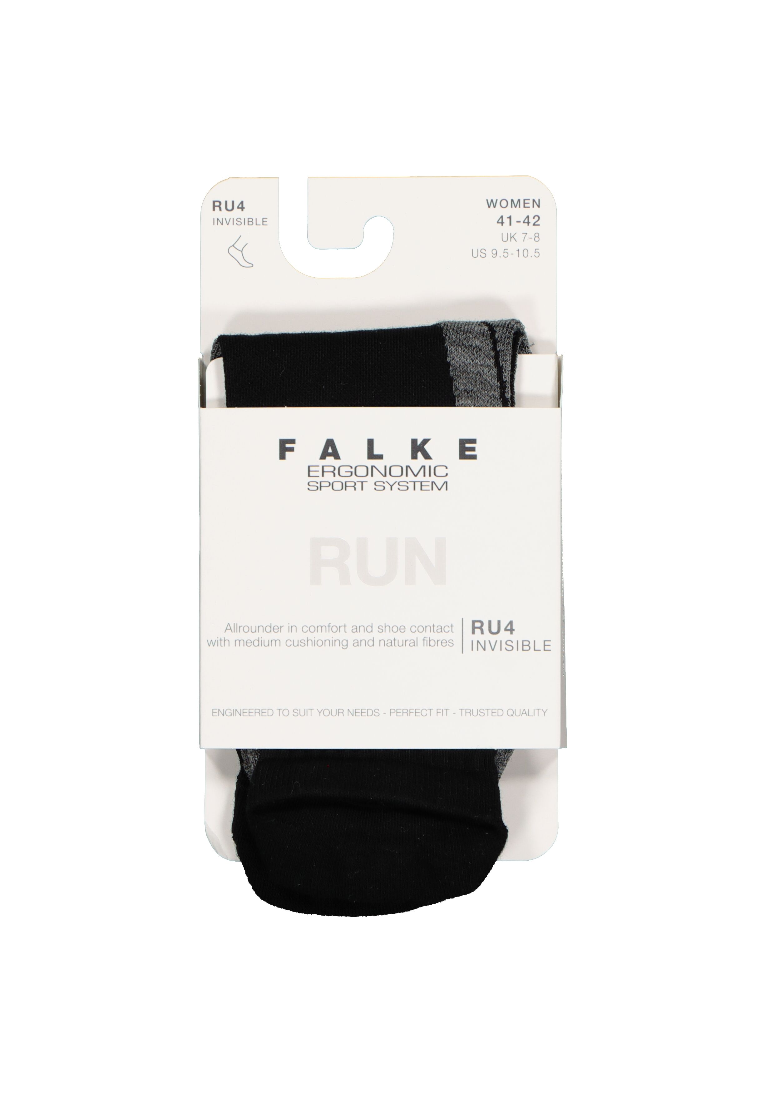 FALKE RU4 invisible dames hardoopsokken, zwart black-mix)