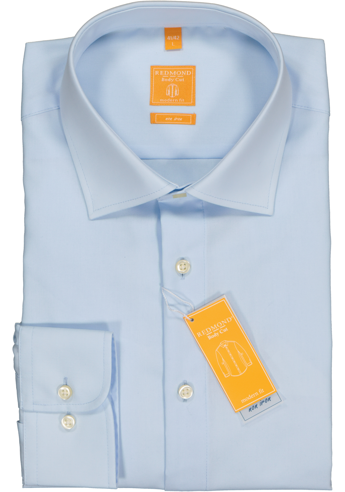 2-4049807002110_redmond_overhemd__HR Redmond modern fit overhemd, lichtblauw