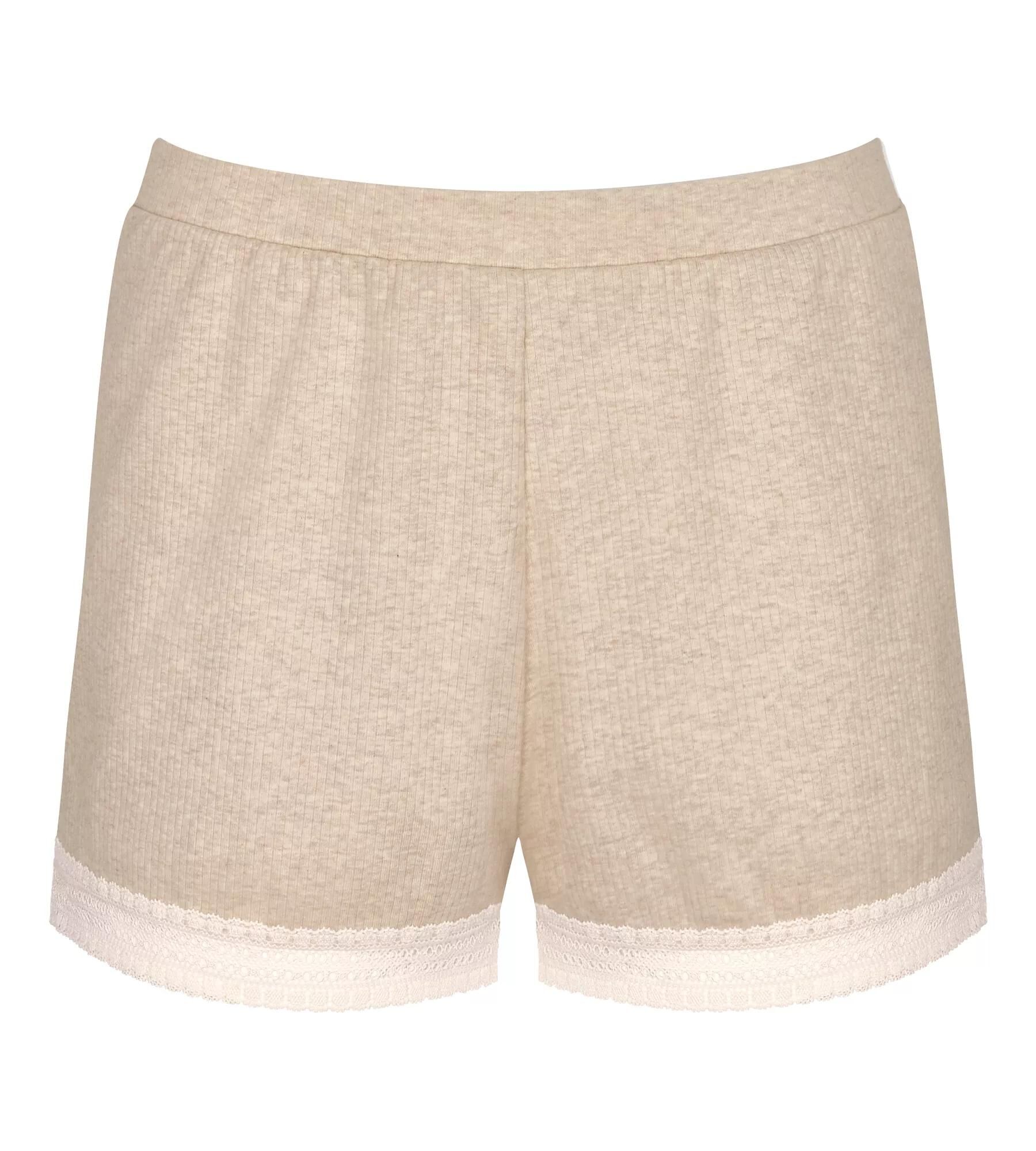Sloggi Women GO Ribbed Short (1-pack), dames boxer, beige melange