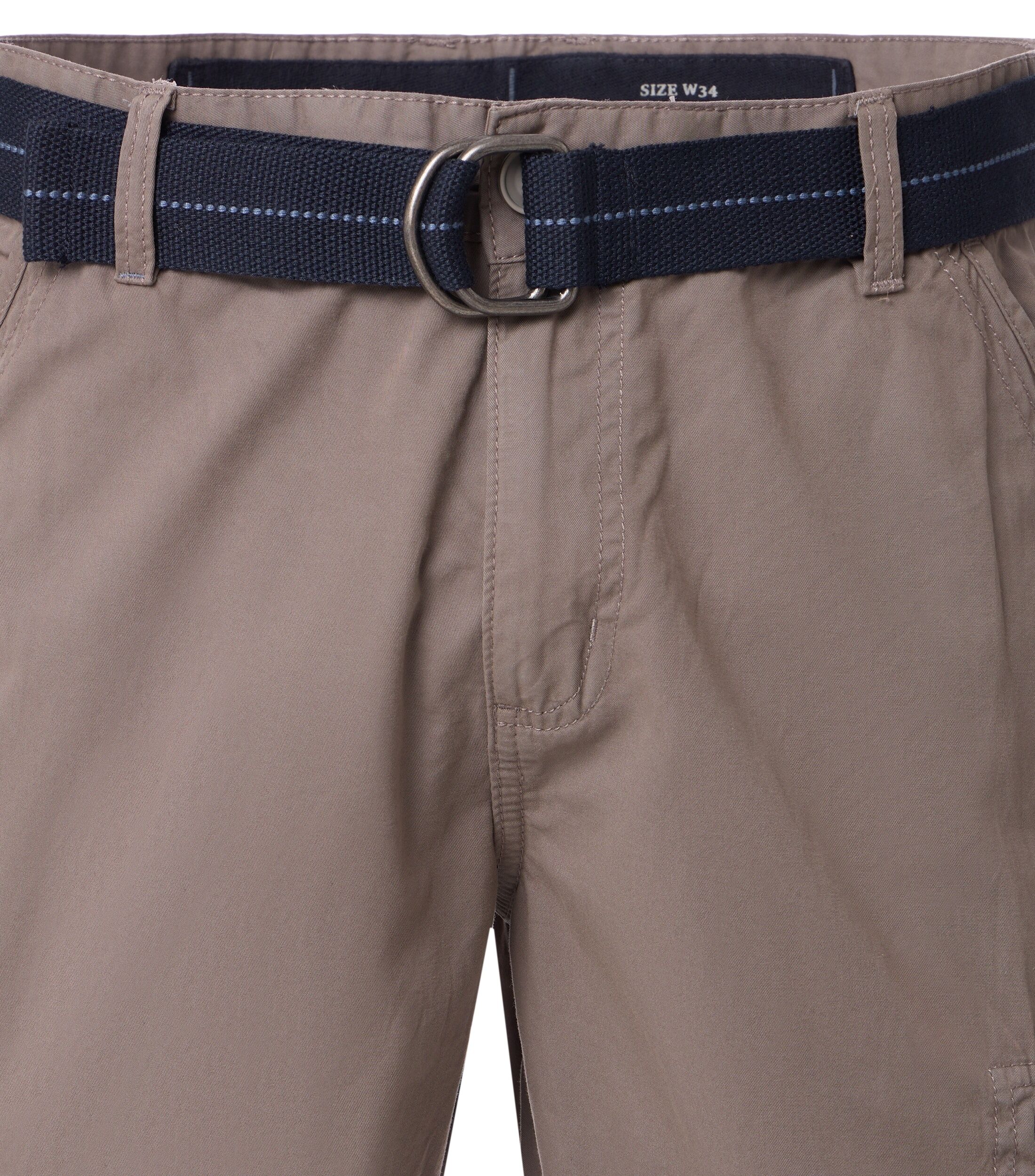 CASA MODA shorts BEN, heren cargo korte broek, zilvergrijs