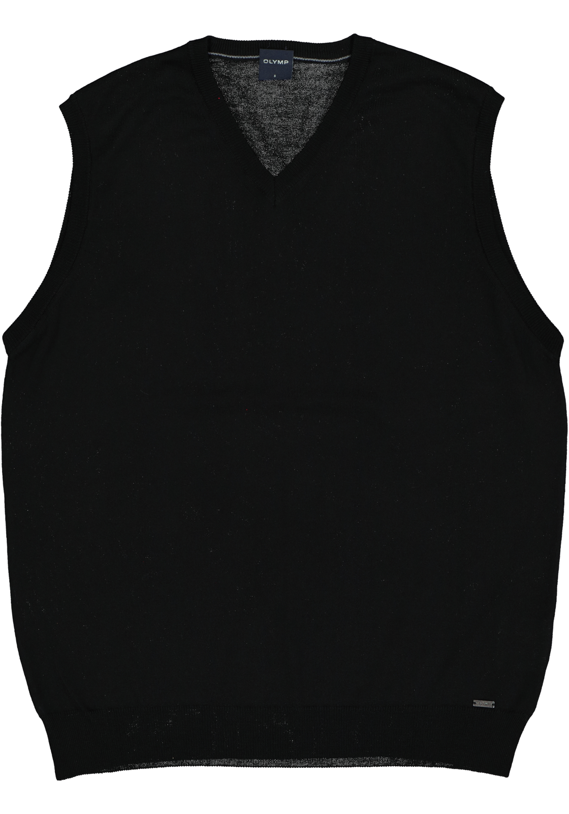 4-4049445489441_trui_olymp_HR OLYMP modern fit spencer wol, V-hals, zwart