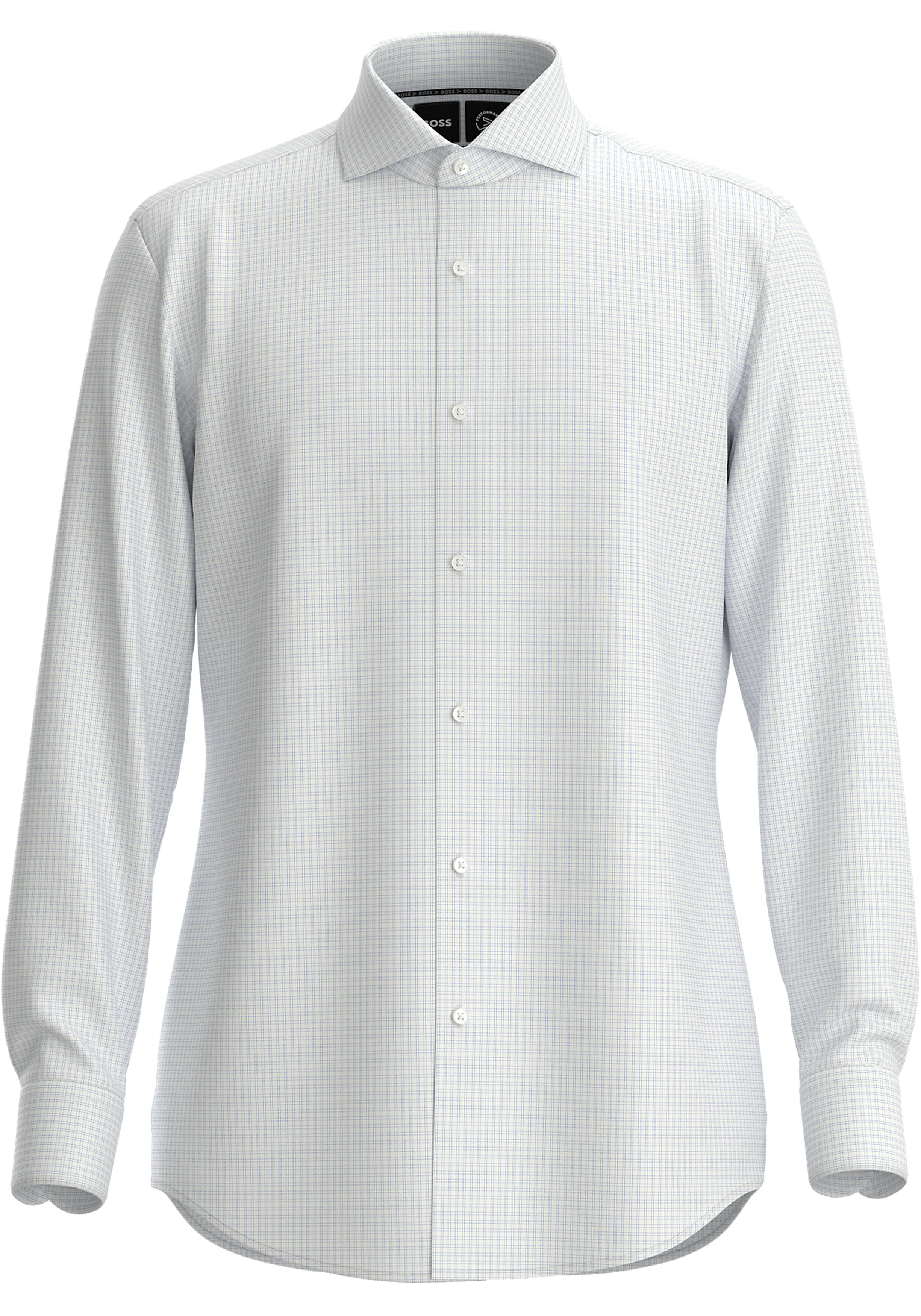 BOSS Hank slim fit overhemd, twill, blauw