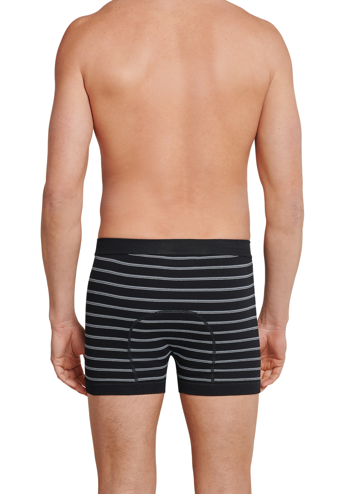 5-4007065657145-schiesser-short-2p_HR SCHIESSER Original Classics shorts (2-pack), Feinripp met gulp, zwart gestreept