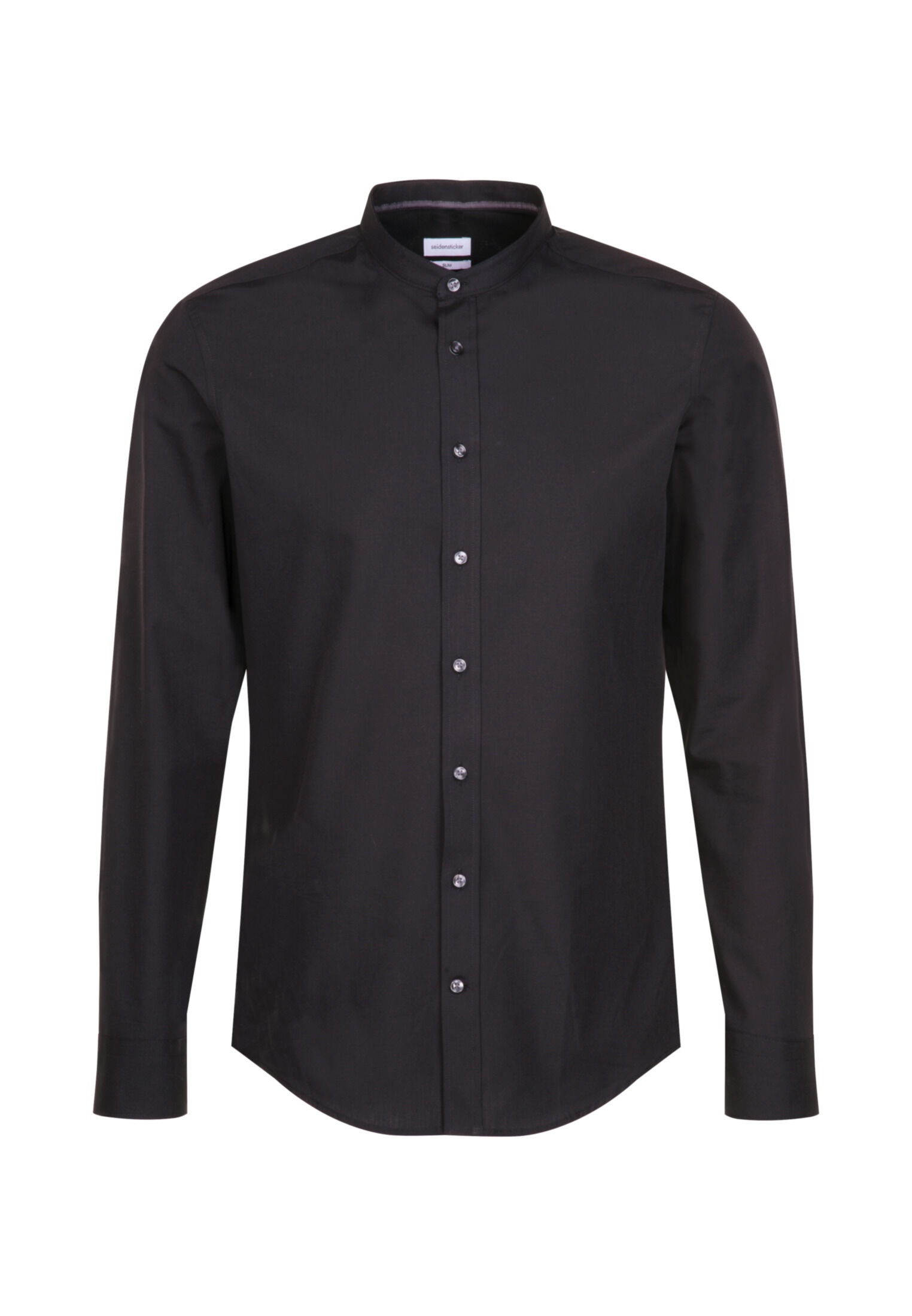 Seidensticker slim fit overhemd, popeline, zwart