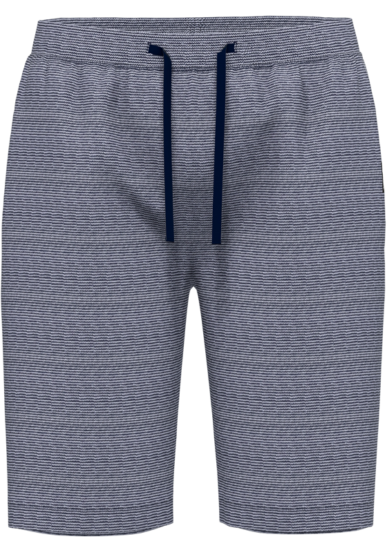 Gotzburg heren pyjama- of loungebroek, middenblauw melange Gotzburg heren pyjama- of loungebroek, middenblauw melange