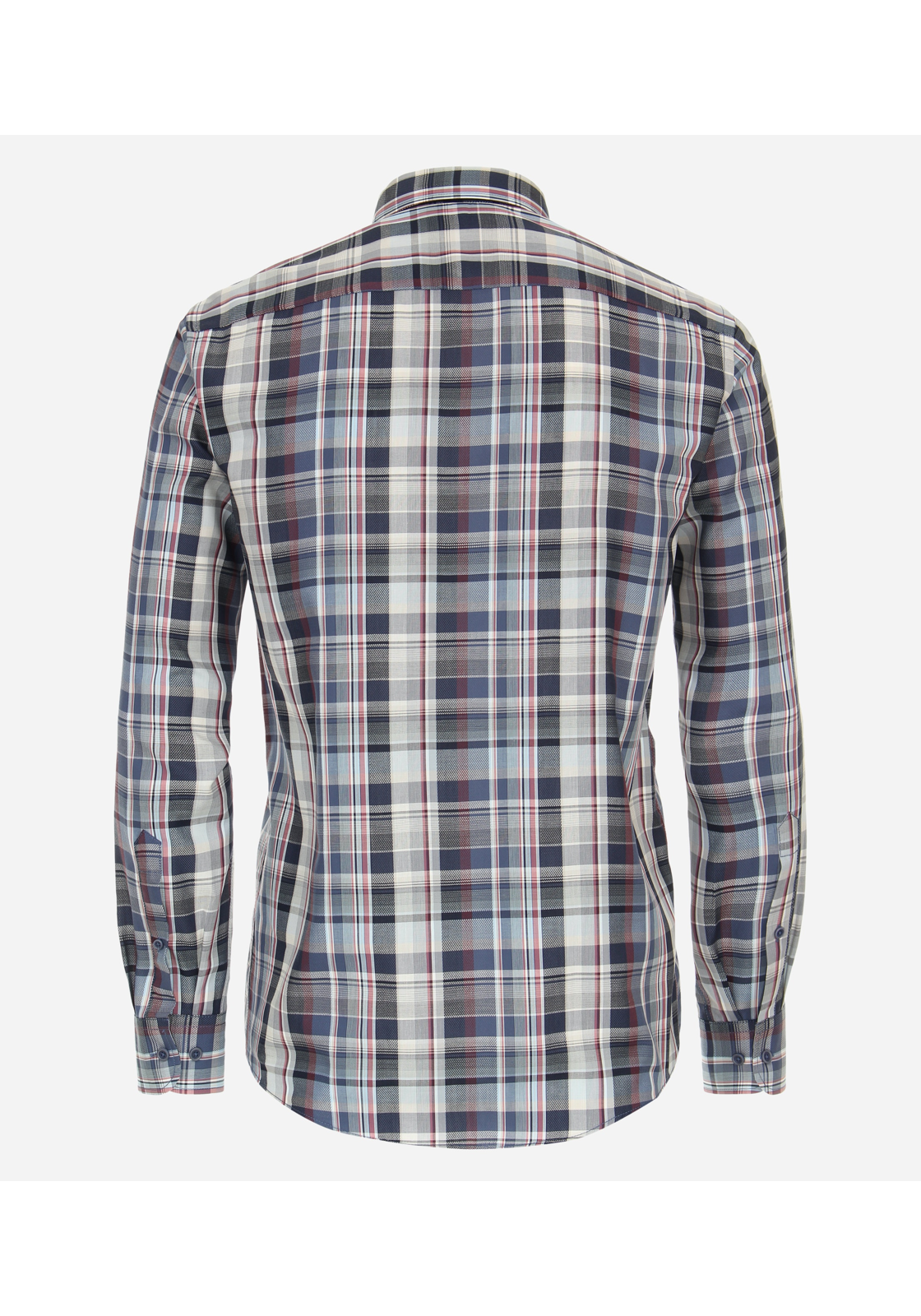 image_3_d826f868d46a63ef69ed4bf81c7cf721jpgautoformatbgF3F3F3blend-alpha100blend-colorF3F3F3blend-modedarkenfitclampp CASA MODA Sport casual fit overhemd, dobby, blauw geruit