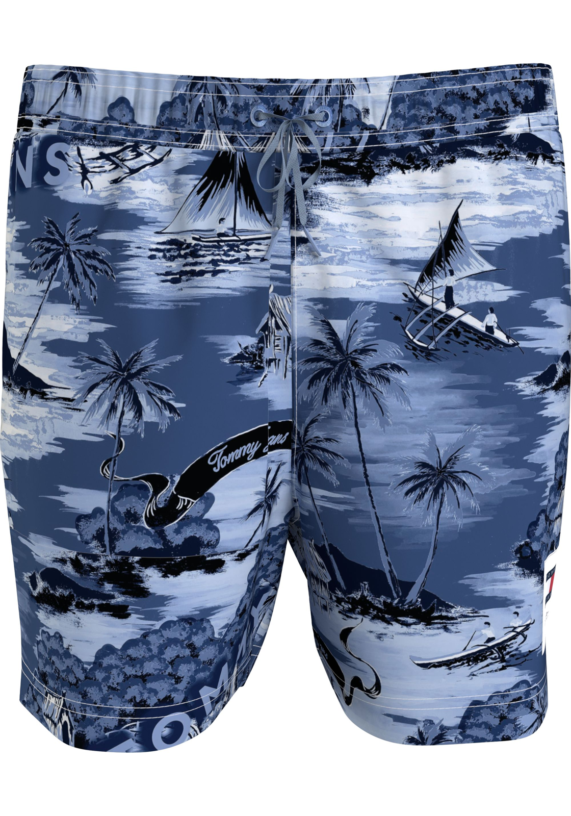 imagephp-63 Tommy Hilfiger Medium Drawstring swimshort, heren zwembroek, blauw
