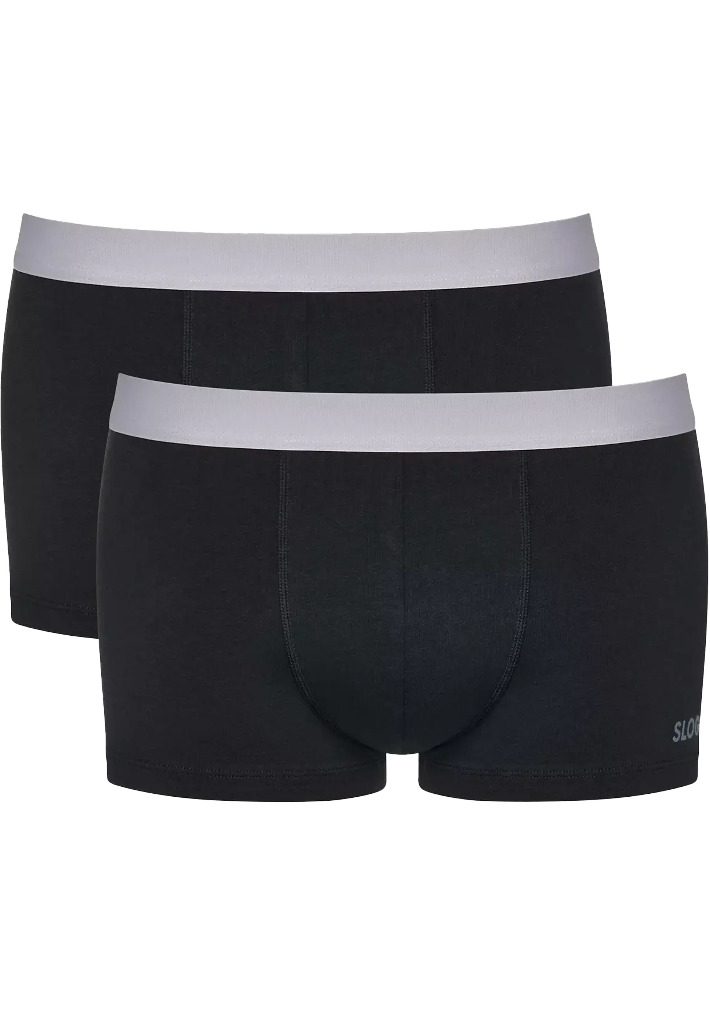 Sloggi Men GO ABC 2.0 Hipster, heren boxershort korte pijp (2-pack), zwart
