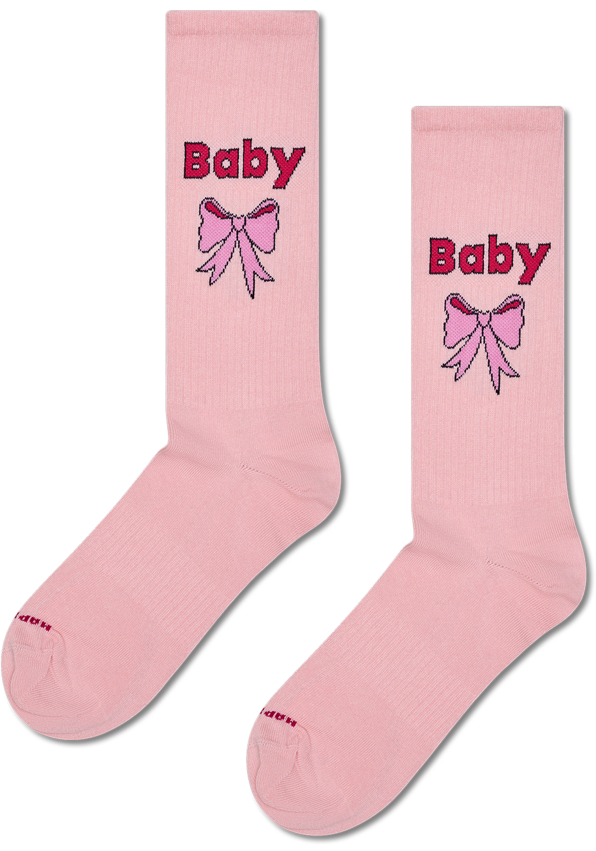Happy Socks Baby Sneaker Sock, unisex sokken, roze